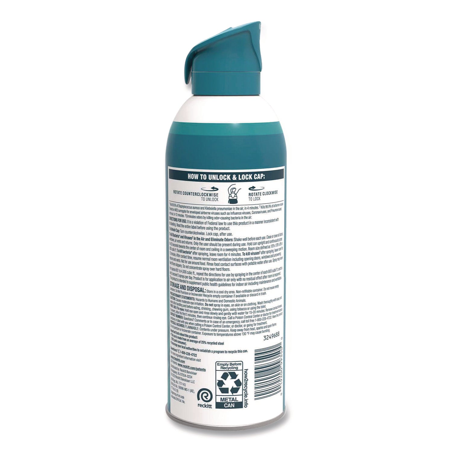 LYSOL® Brand Air Sanitizer Spray, Simple Fresh, 10oz Aerosol Spray