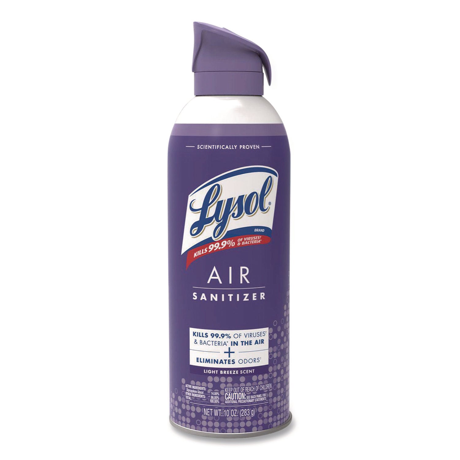 LYSOL® Brand Air Sanitizer Spray, Light Breeze, 10 oz Aerosol Spray