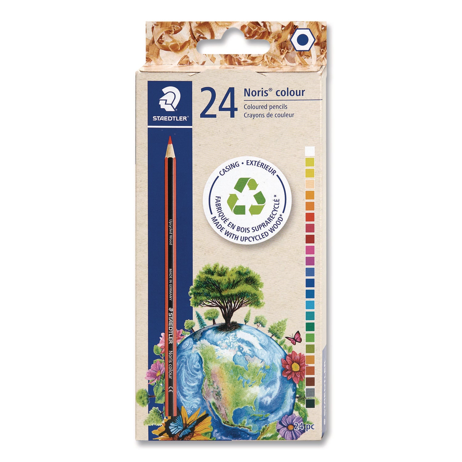 Staedtler® Colored Pencils, Assorted Lead and Barrel,Colors, 24/Pack