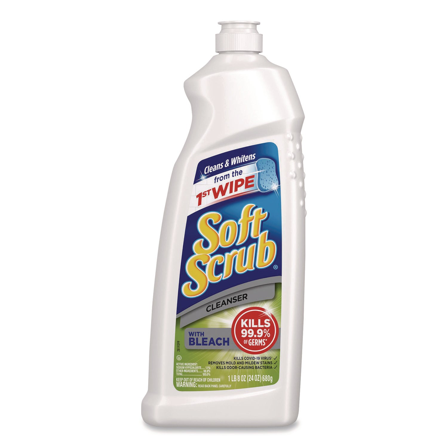 Soft Scrub® Cleanser with Bleach 24 oz Bottle 8-Carton