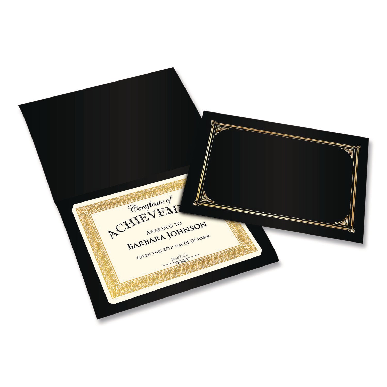 Geographics® Award Certificates, 8.5 x 11, Ivory with Elegant Gold Border, 15/Pack
