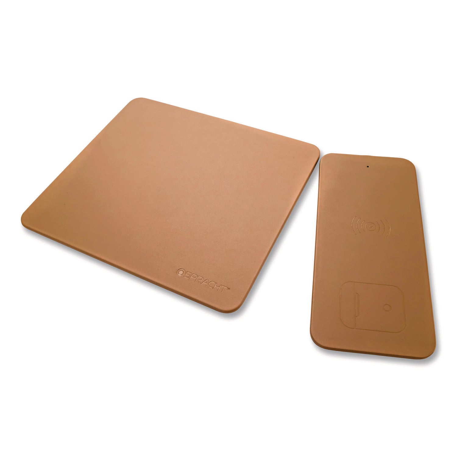Spracht MagPad Charger and Mouse Pad, Brown