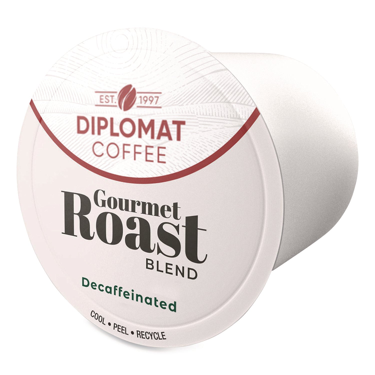 Diplomat Coffee Gourmet Decaffeinated DC-Cup, 10 g, 48/Carton