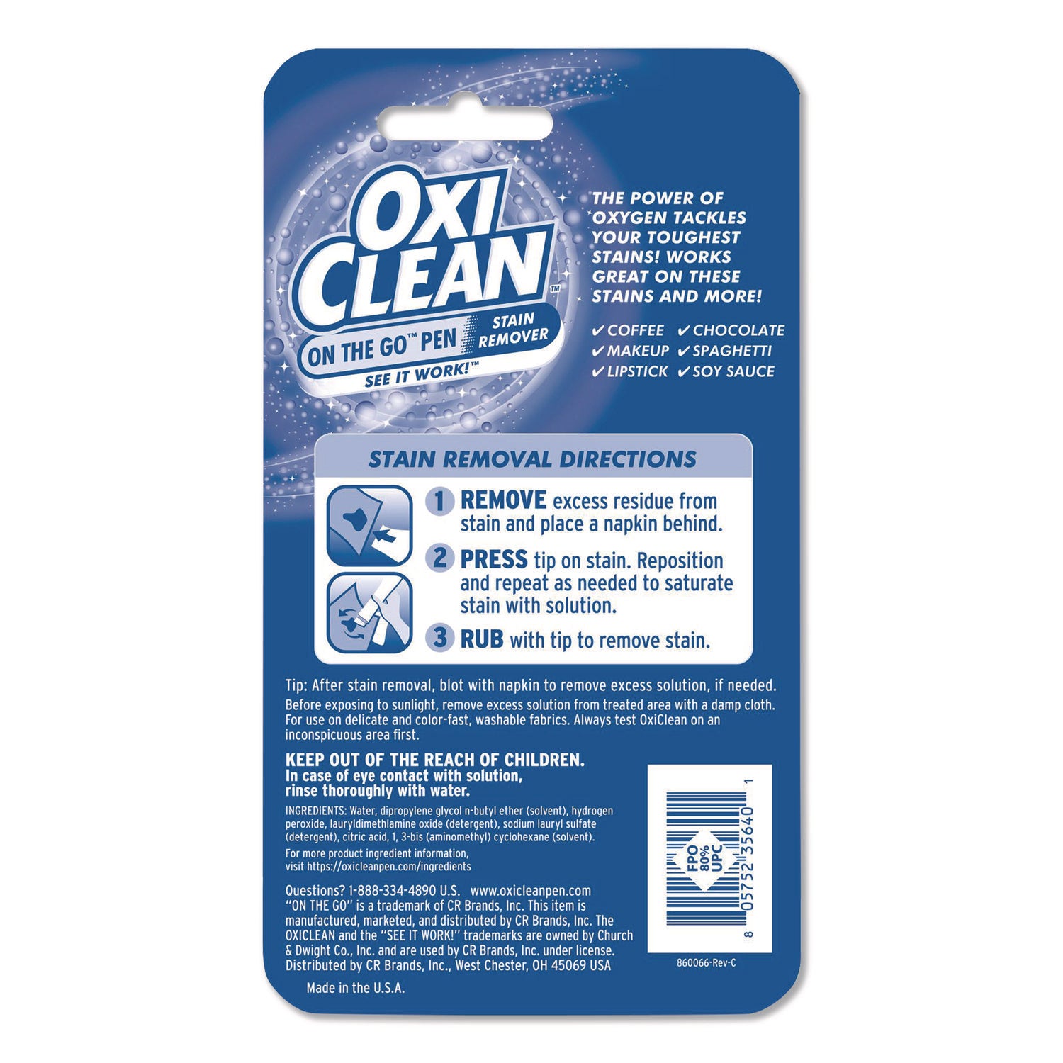 OxiClean™ On-the-Go Pen Stain Remover, Bonus Size, 22 mL Pen