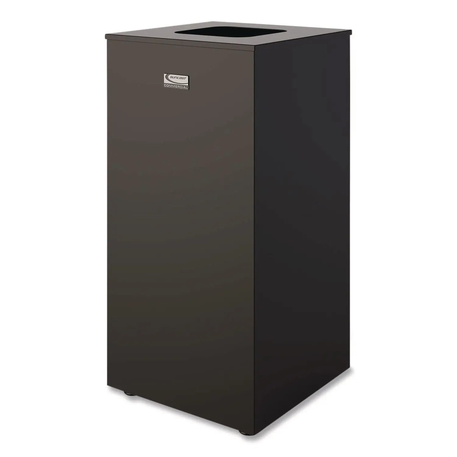 Suncast Commercial® Square Metal Decorative Can Steel 24 gal Black Suncast Commercial® Flipcost