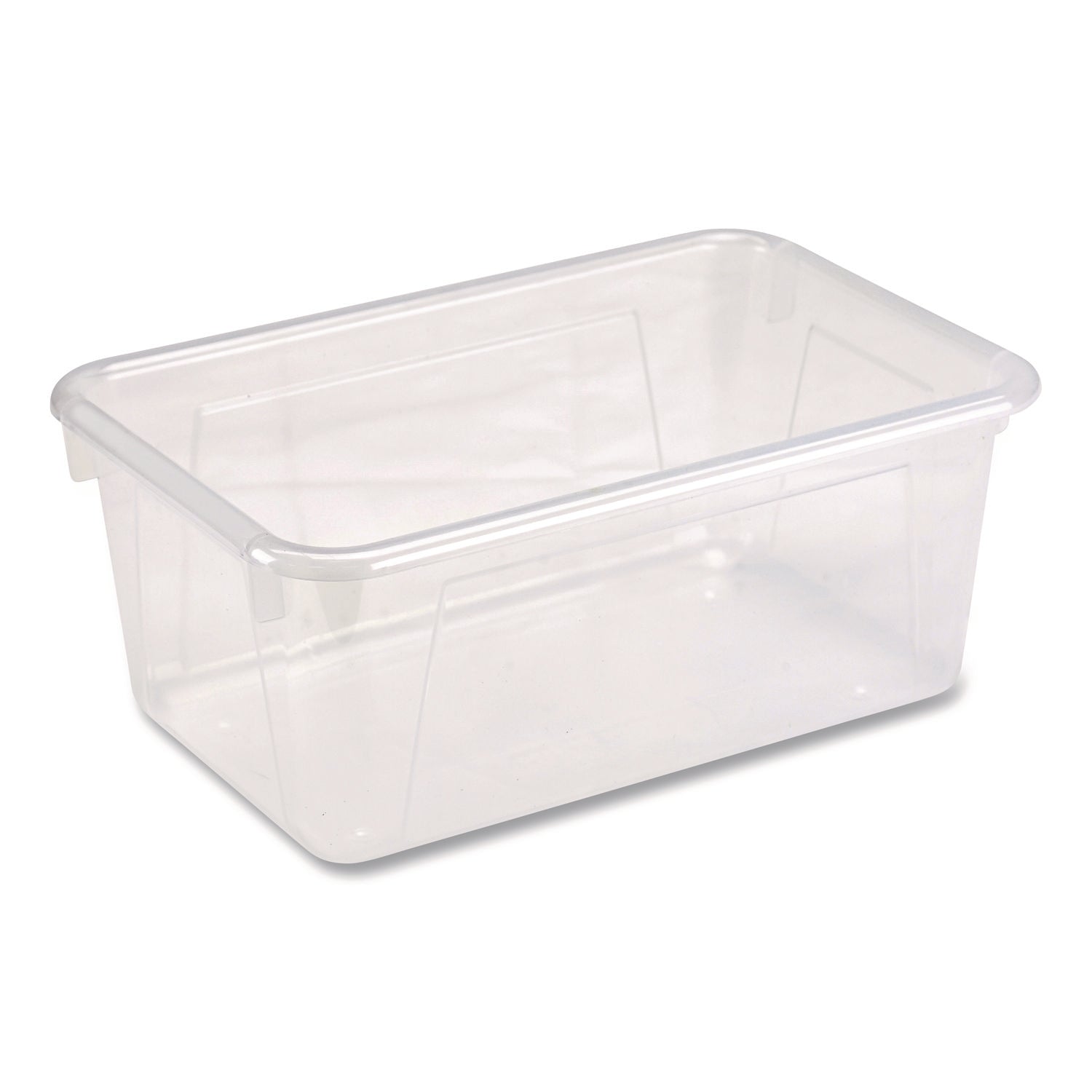 Storex Cubby Bin, 1.8 gal, 7.8" x 12.09" x 5.18", Translucent, 5/Pack