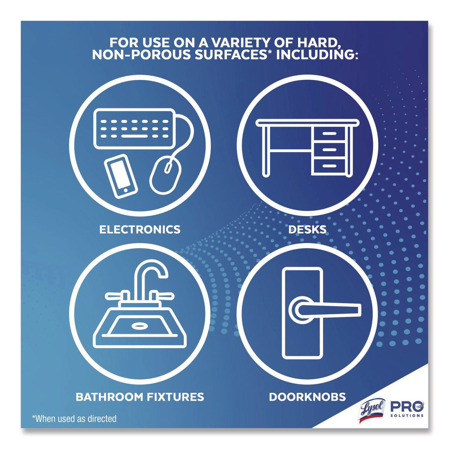 LYSOL® Brand Disinfecting Wipes, 1-Ply, 7 x 7.25, Lavender and Cotton Blossom, White, 80 Wipes/Canister, 6 Canisters/Carton