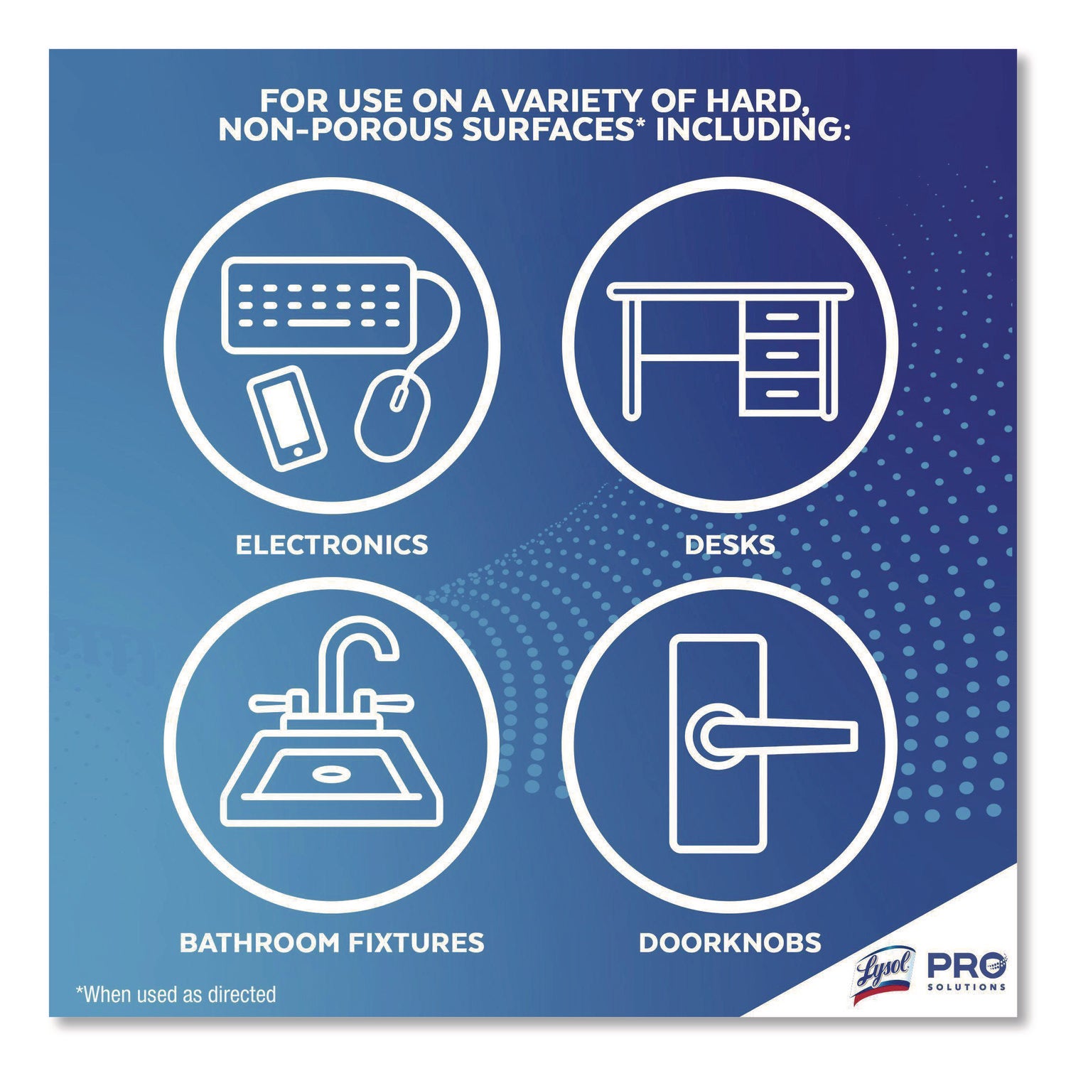 LYSOL® Brand Disinfecting Wipes, 1-Ply, 7 x 7.25, Lavender and Cotton Blossom, White, 80 Wipes/Canister