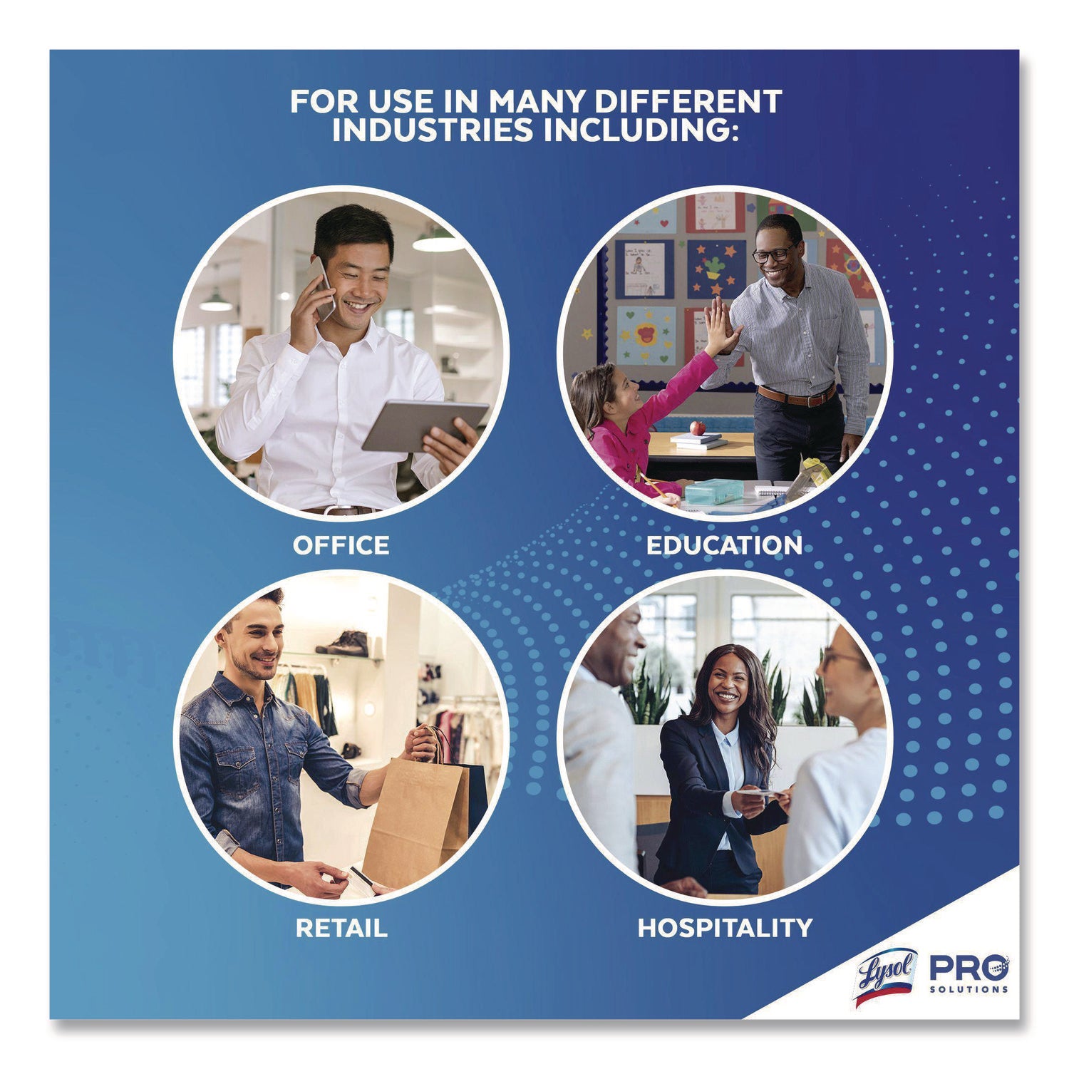 LYSOL® Brand Disinfecting Wipes, 1-Ply, 7 x 7.25, Lavender and Cotton Blossom, White, 80 Wipes/Canister