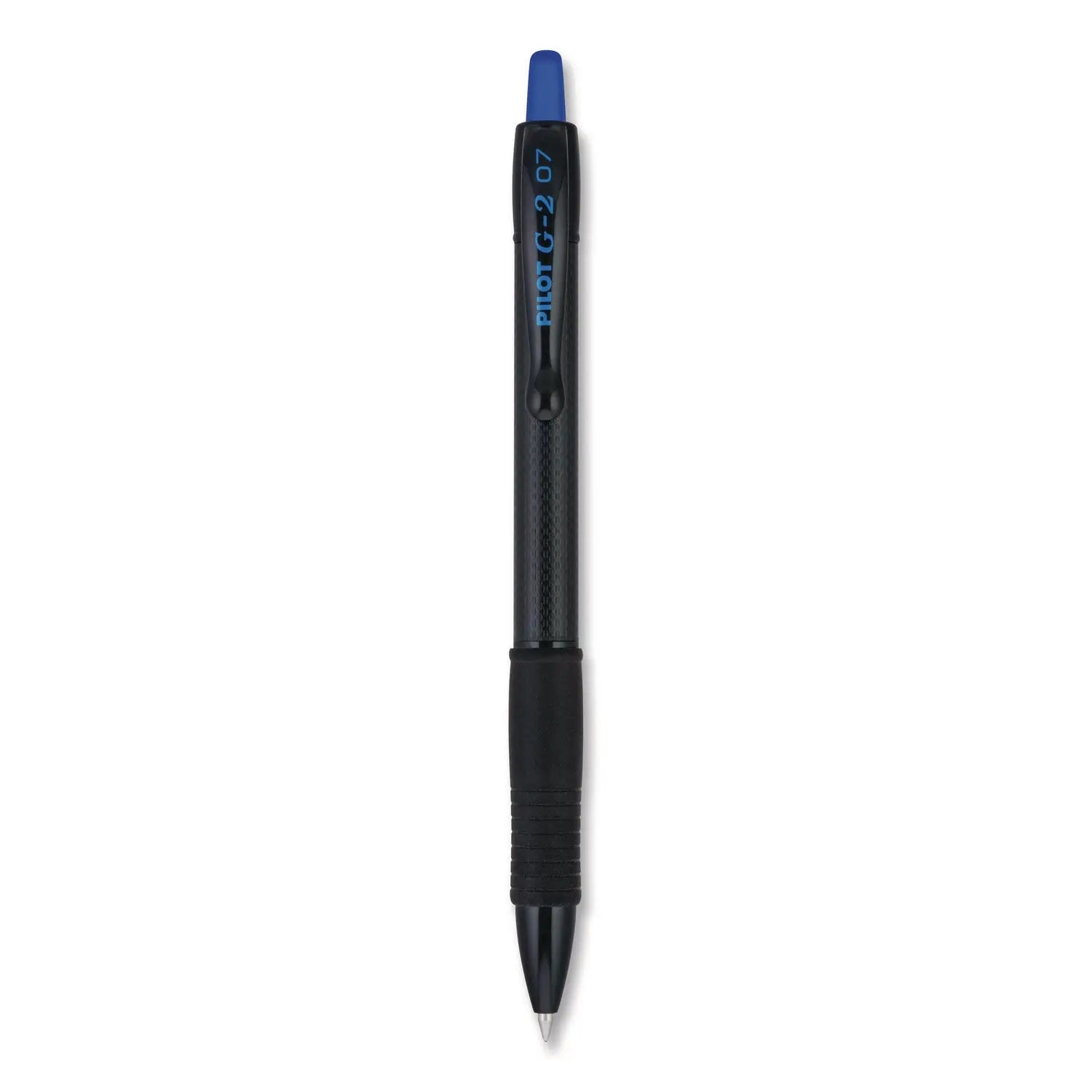 Pilot® G2 Edge Premium Gel Roller Pen Retractable Fine 0.7 mm Blue Ink Black-Blue Barrel Dozen Pilot® Flipcost