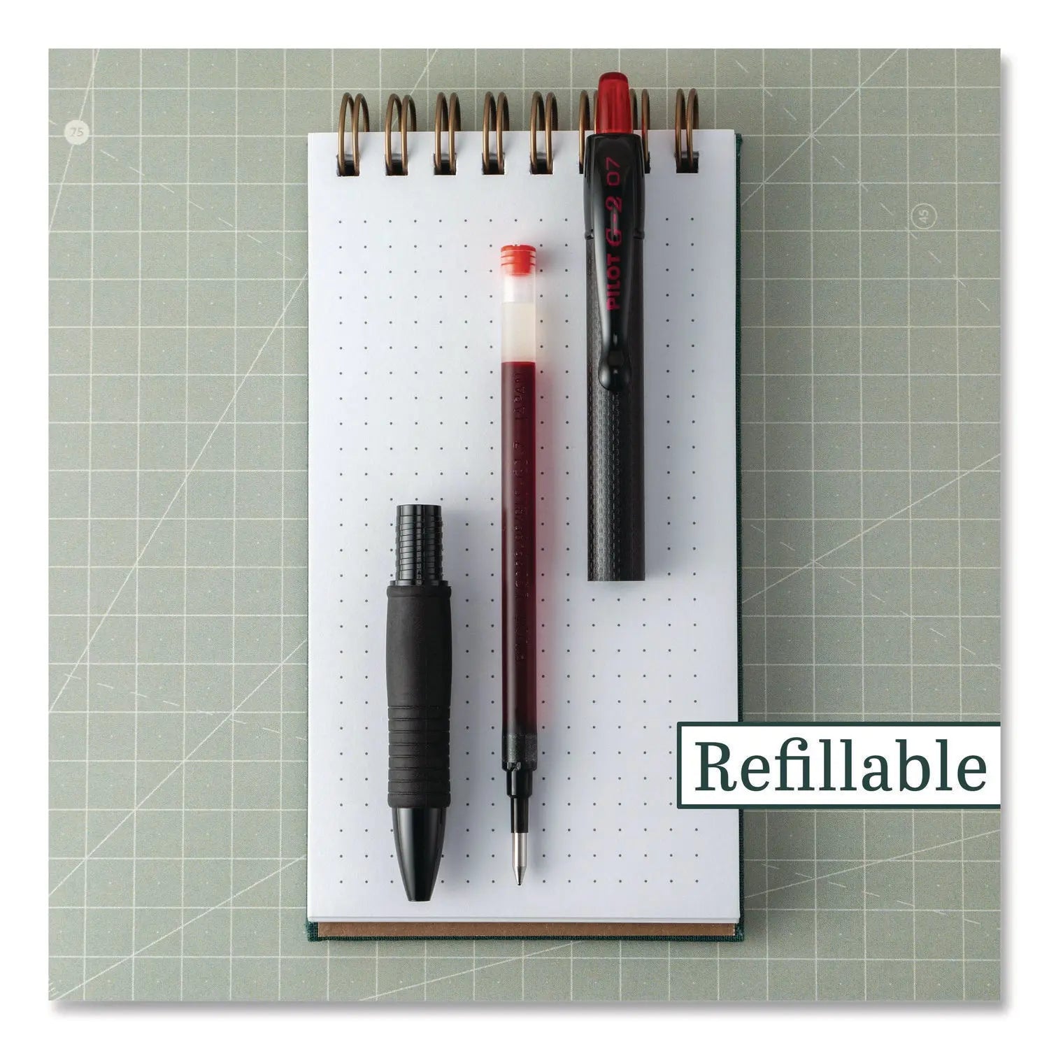 Pilot® G2 Edge Premium Gel Roller Pen Retractable Fine 0.7 mm Red Ink Black-Red Barrel Dozen Pilot® Flipcost