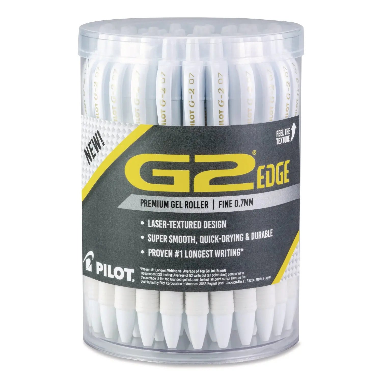 Pilot® G2 Edge Premium Gel Roller Pen Retractable Fine 0.7 mm Black Ink White Barrel 36-Pack Pilot® Flipcost
