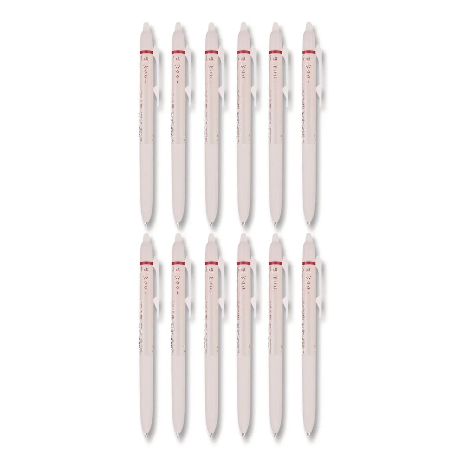 Pilot® Frixion Waai Erasable Gel Pen Retractable Extra Fine 0.5 mm Cherry Ink Beige-Cherry Barrel Dozen Pilot® Flipcost