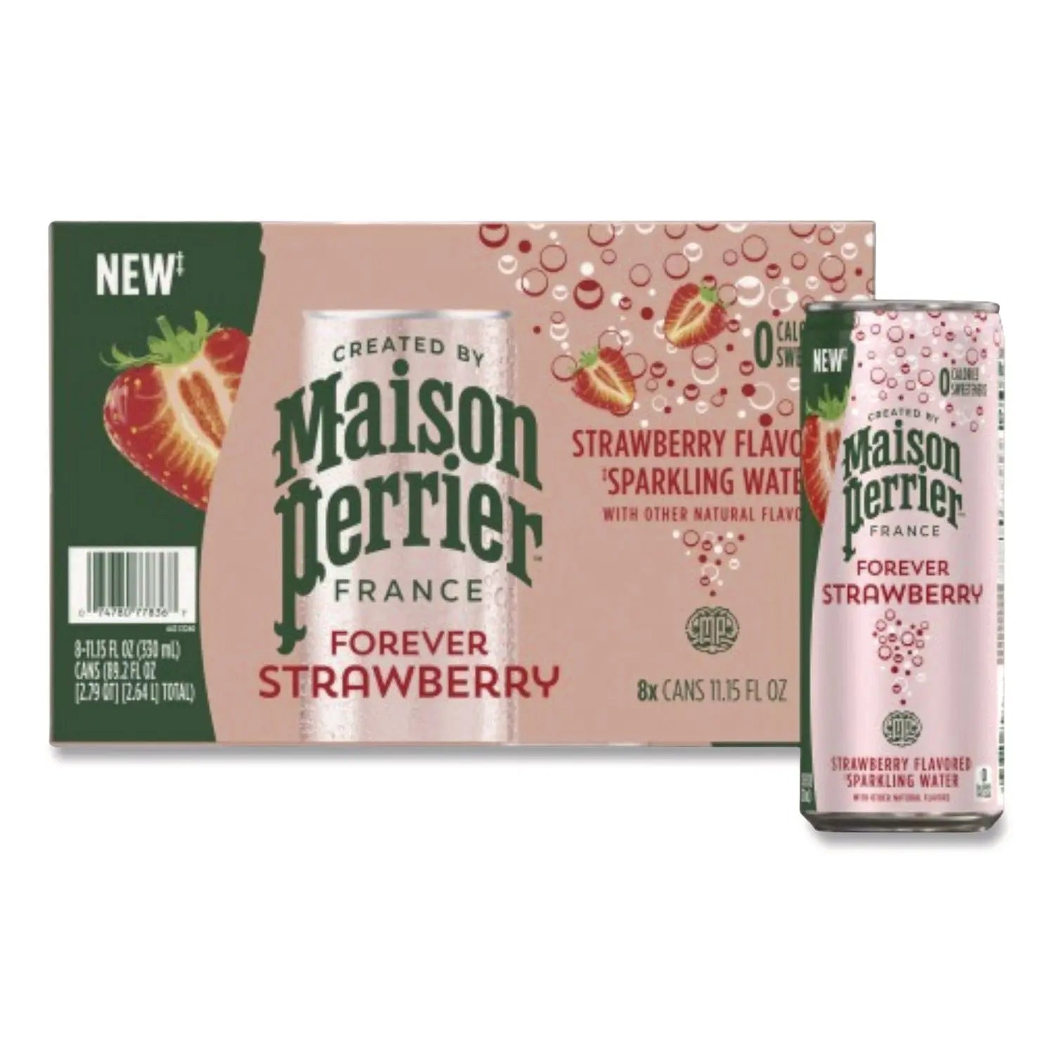Nestlé® Maison Perrier Sparkling Water 11.15 oz Can Strawberry 8 Cans-Box Nestlé® Flipcost
