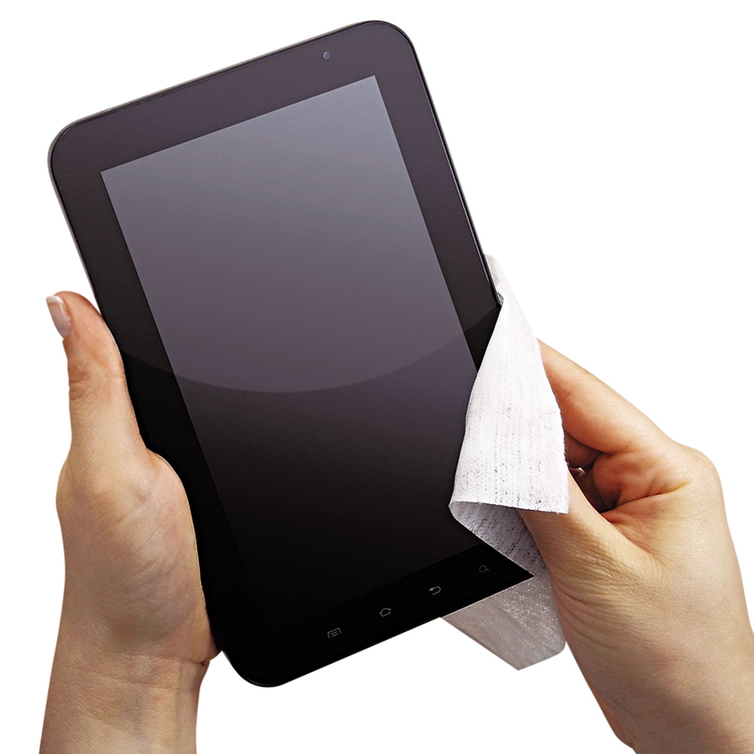 Endust® for Electronics Tablet and Laptop Cleaning Wipes, 5 x 7, Unscented, White, 70/Tub