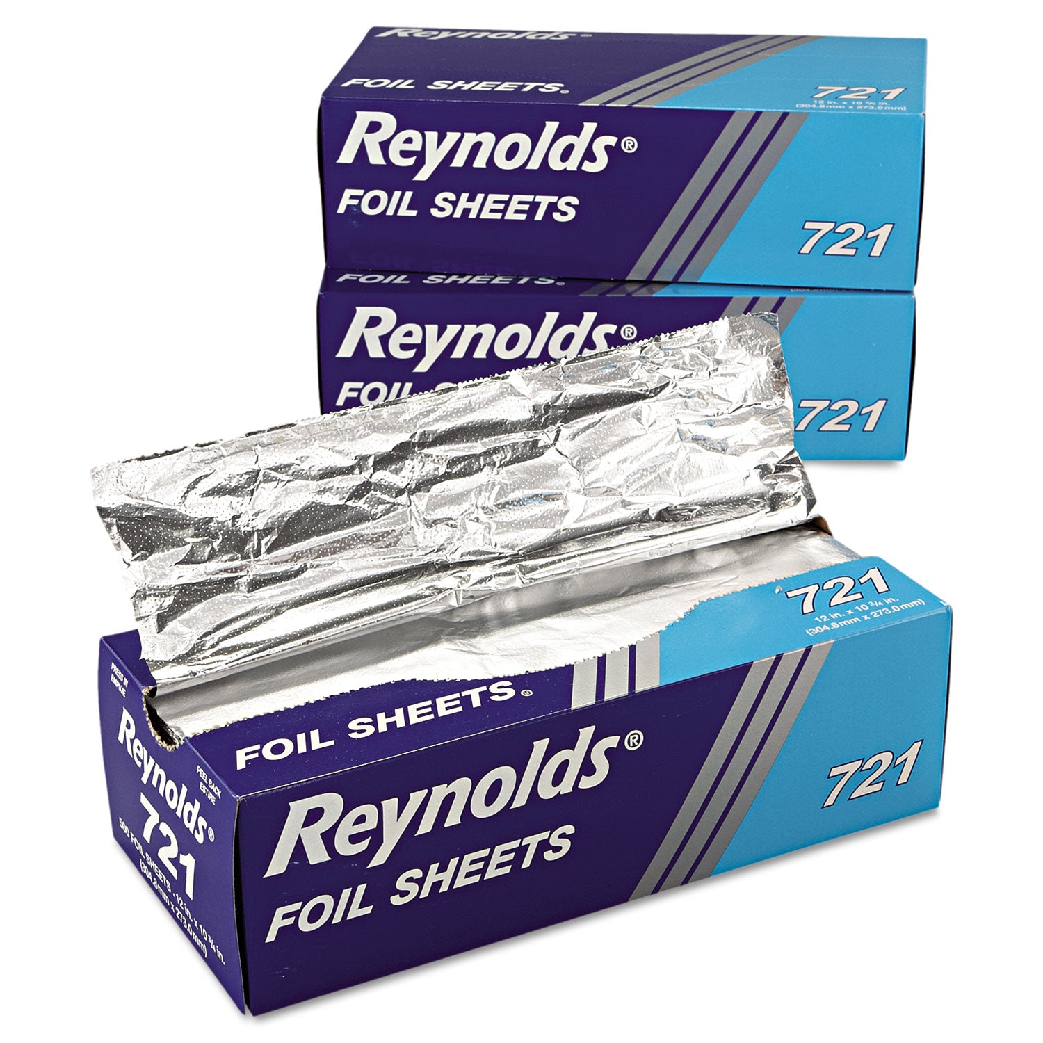 Reynolds Wrap® Interfolded Aluminum Foil Sheets, 10.75 x 12, 500/Box, 6 Boxes/Carton
