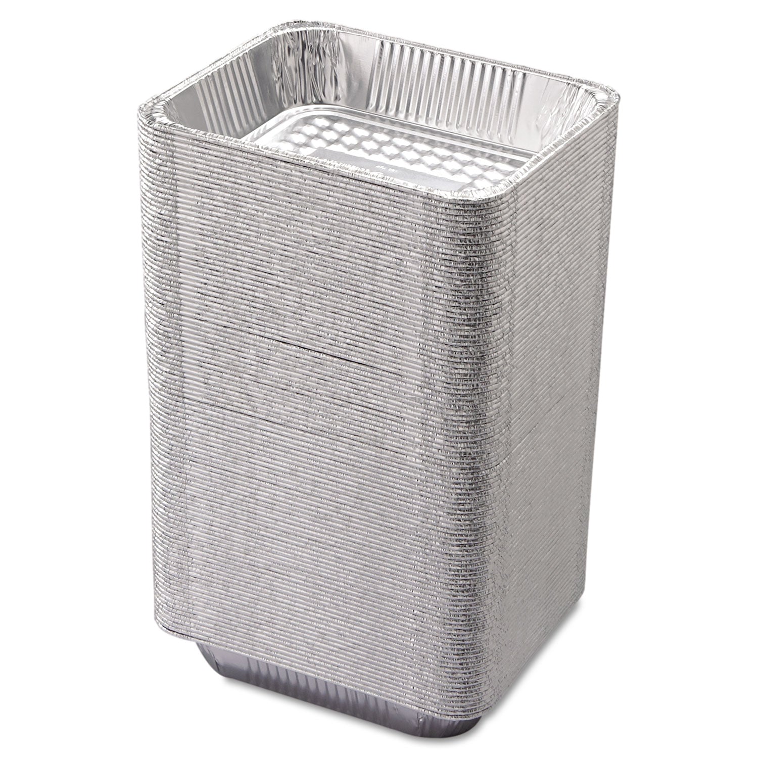 HFA® Aluminum Steam Table Pans, Half-Size Deep, 2.56" Deep, 10.38 x 12.75, 100/Carton