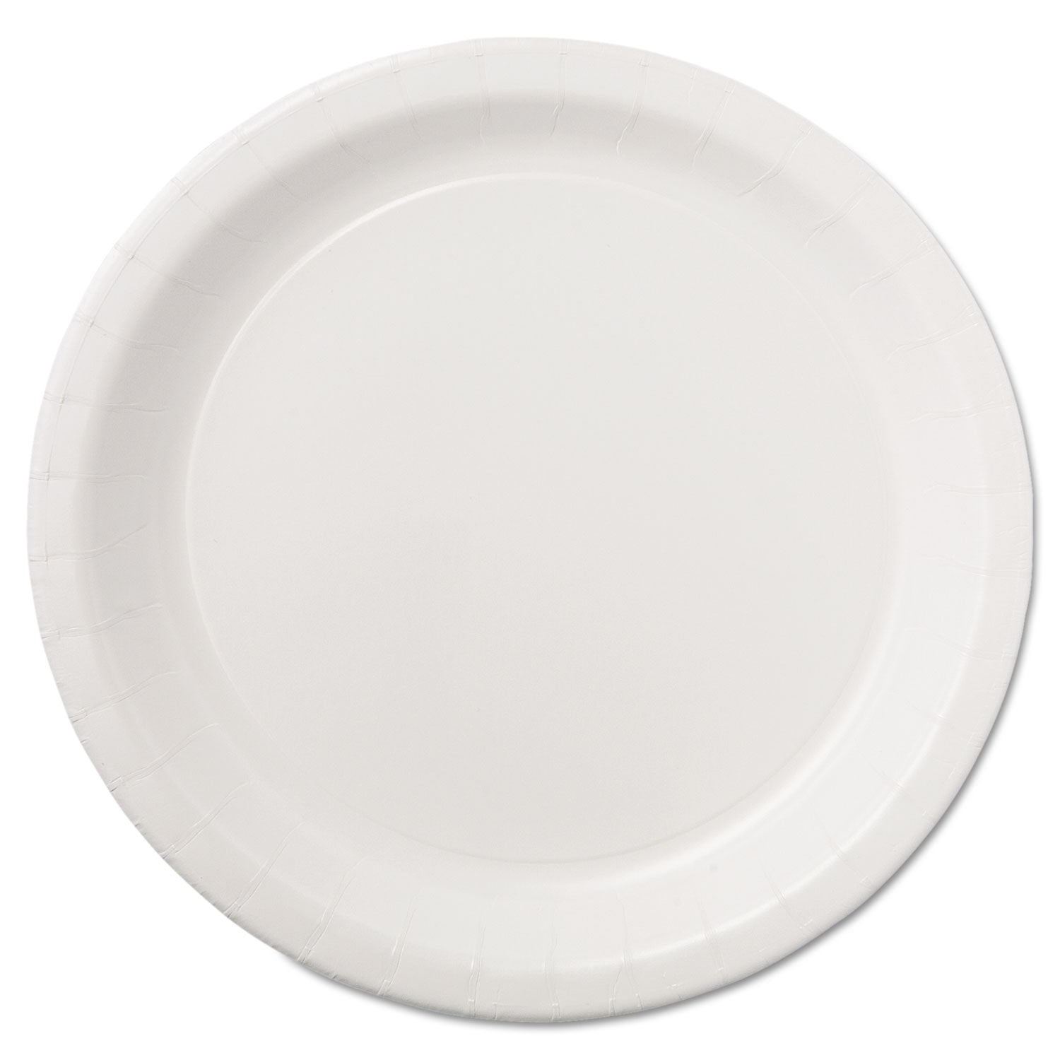 Hoffmaster® Coated Paper Dinnerware, Plate, 9" Dia, White, 50/pack, 10 Packs/carton