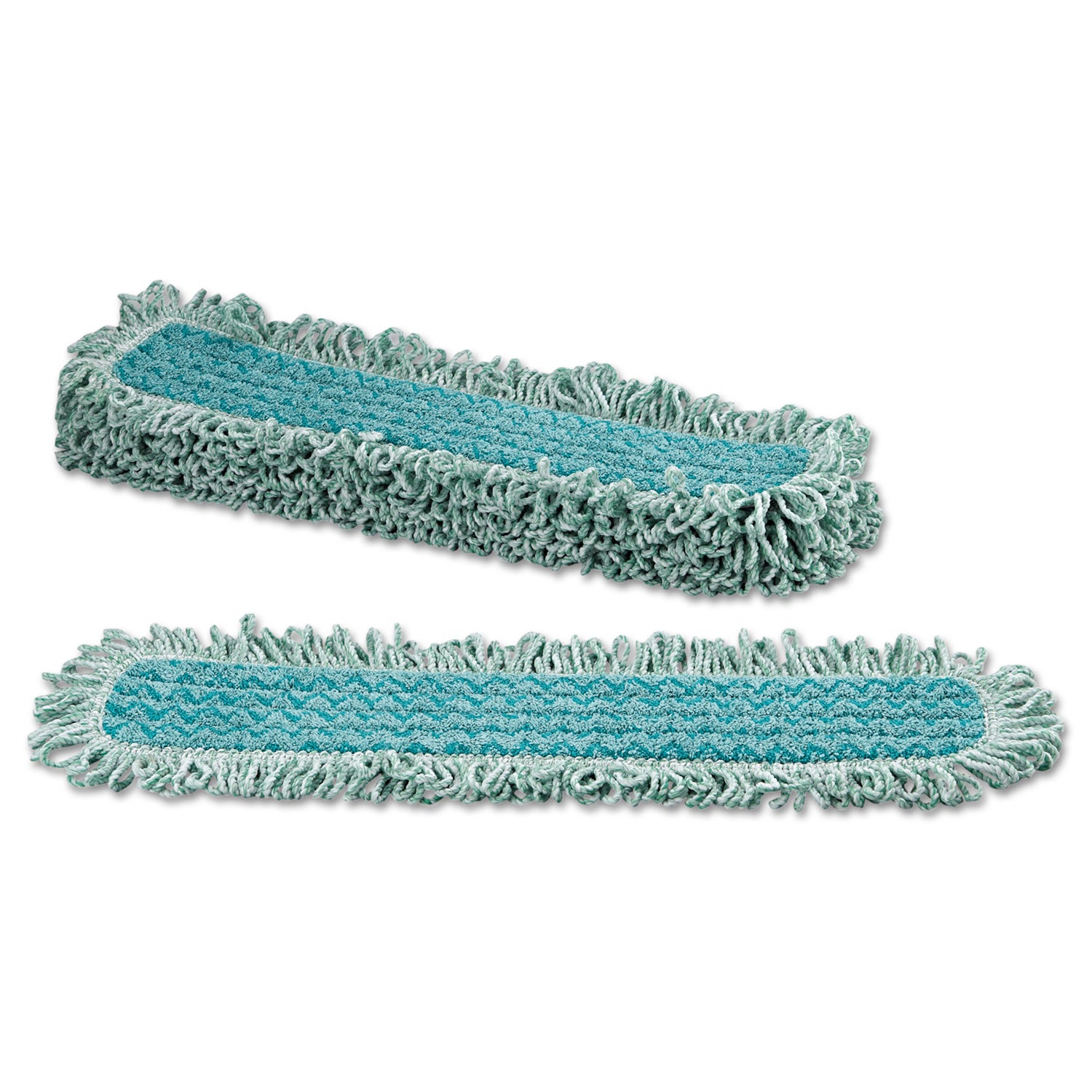 Rubbermaid® Commercial HYGEN™ Hygen Microfiber Fringed Dust Mop Pad, 24w X 9d, Green