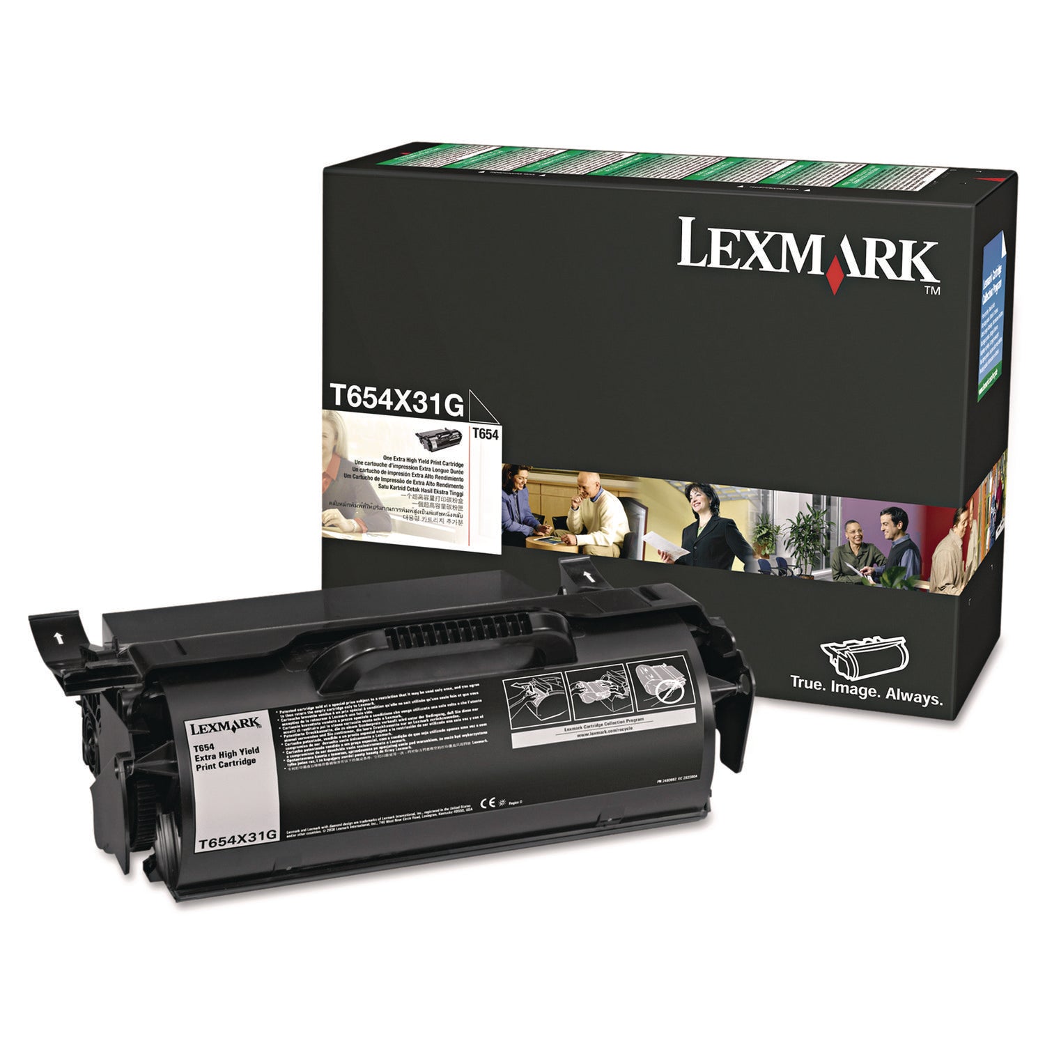 Lexmark™ T654X31G Return Program Extra High-Yield Toner, 36,000 Page-Yield, Black
