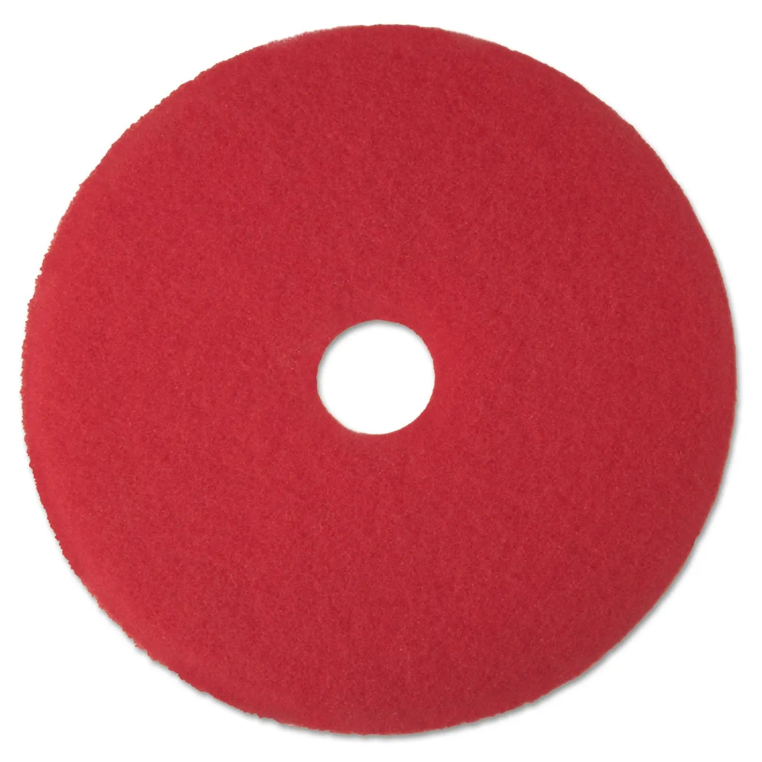 Low-Speed Buffer Floor Pads 5100, 13" Diameter, Red, 5/Carton