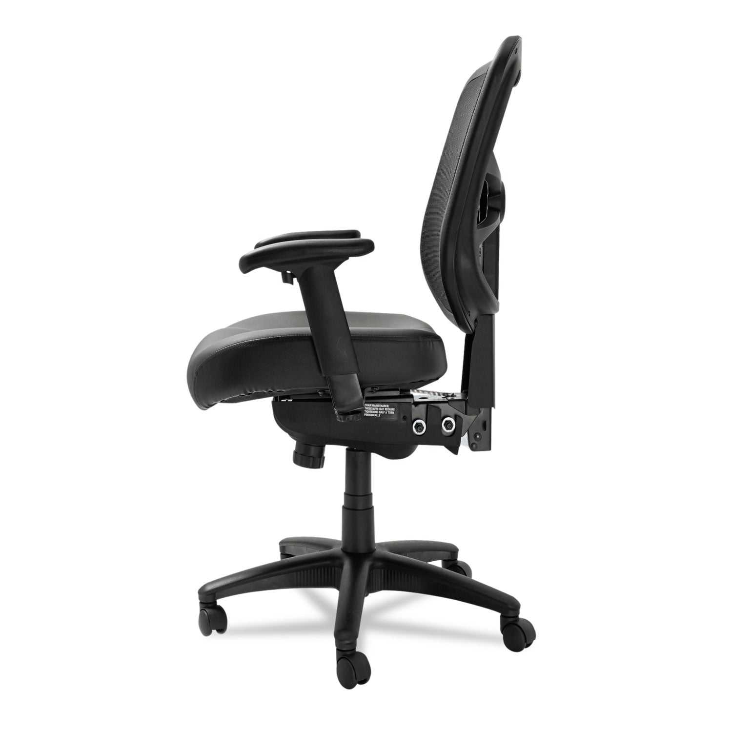 Alera® Alera Elusion Series Mesh Mid-Back Multifunction Chair, Supports Up To 275 Lb, 17.7" To 21.4" Seat Height, Black
