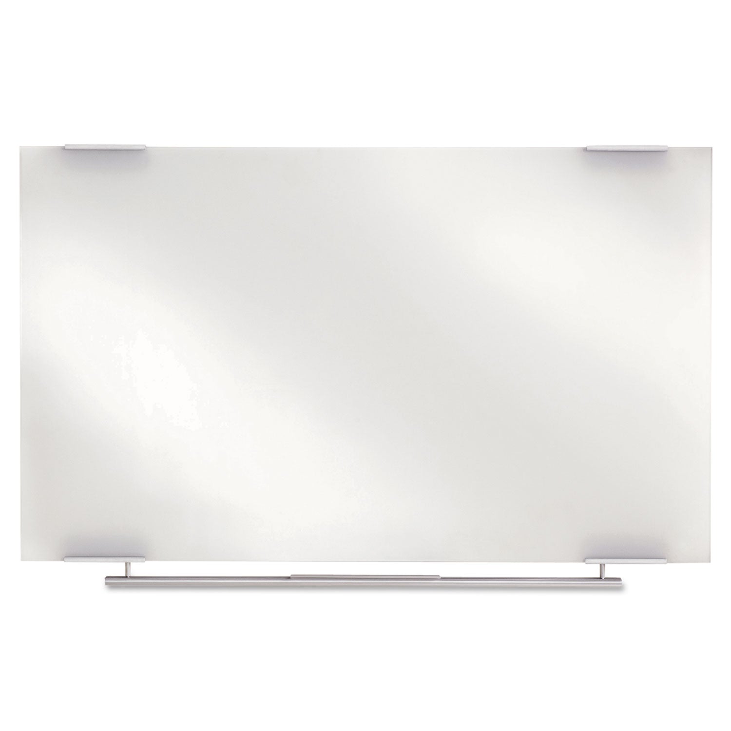 Clarity Glass Dry Erase Board with Aluminum Trim, 48 x 36, White Surface