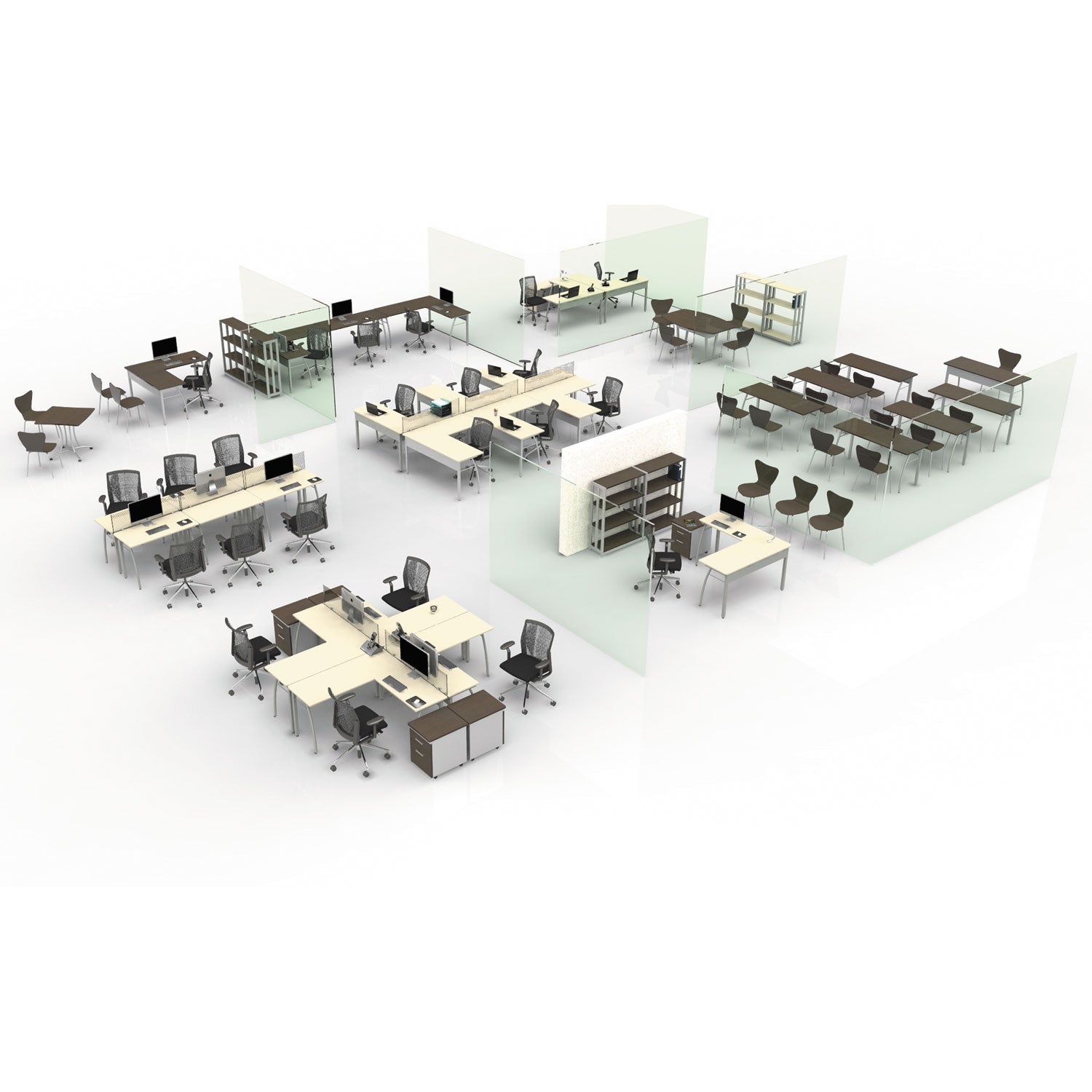 Linea Italia® Trento Line Dividing Panel, Polycarbonate, 47.13w X 1.75d X 15.5h, Translucent