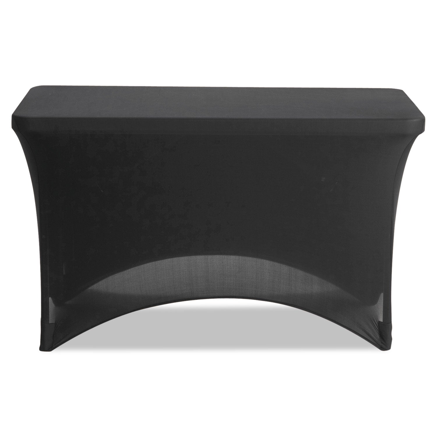 iGear Fabric Table Cover, Polyester/Spandex, 24" x 48", Black