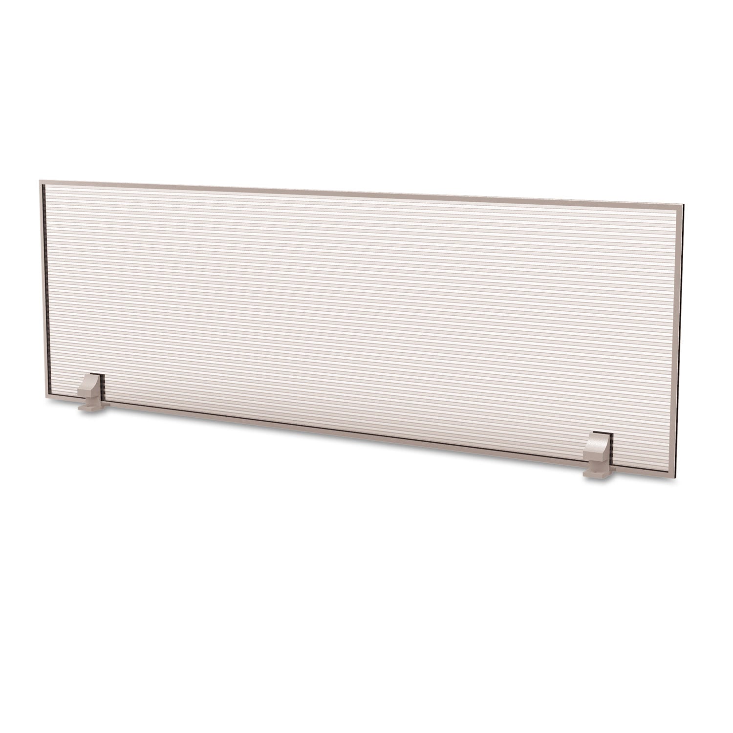 Linea Italia® Trento Line Dividing Panel, Polycarbonate, 47.13w X 1.75d X 15.5h, Translucent