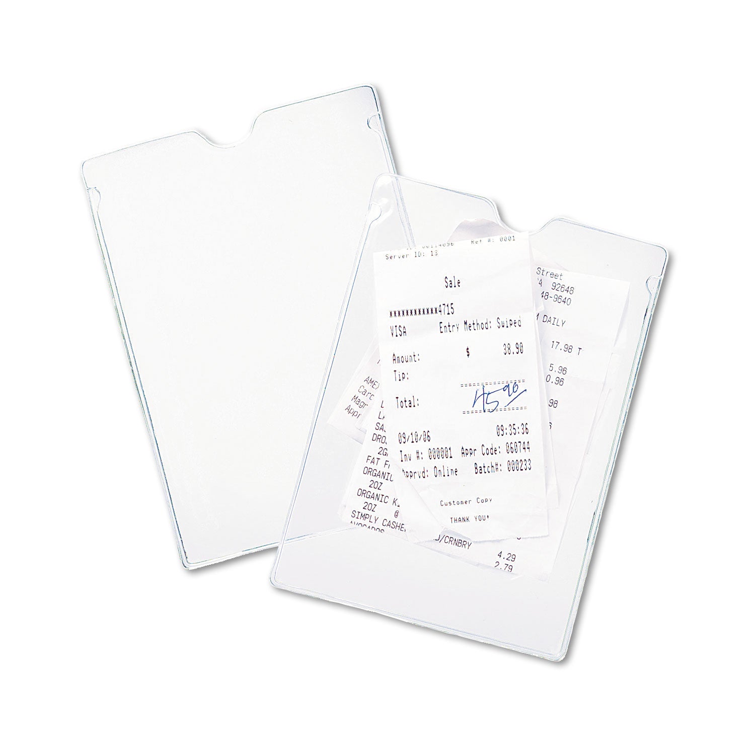 Avery® Top-Load Clear Vinyl Envelopes W/thumb Notch, 4 X 6, Clear, 10/pack
