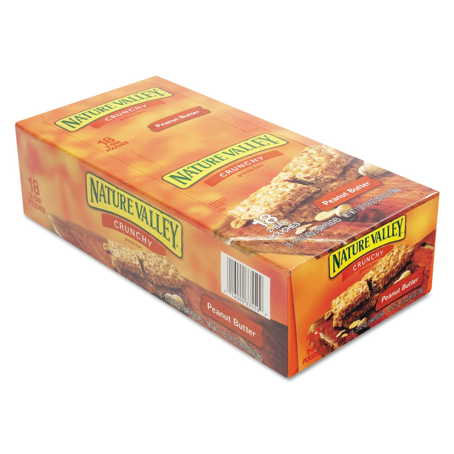 Nature Valley® Granola Bars, Peanut Butter Cereal, 1.5 Oz Bar, 18/box