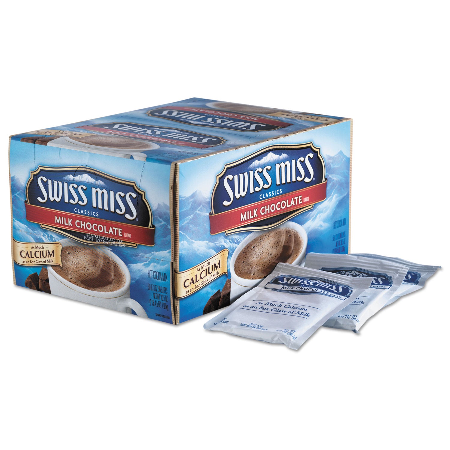 Swiss Miss® Hot Cocoa Mix, Regular, 0.73 oz. Packets, 50 Packets/Box