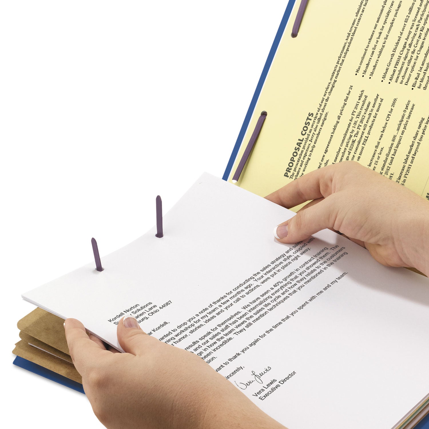 Smead Eight-Section Pressboard Top Tab Classification Folders, 8 SafeSHIELD Fasteners, 3 Dividers, Letter Size, Dark Blue, 10/Box