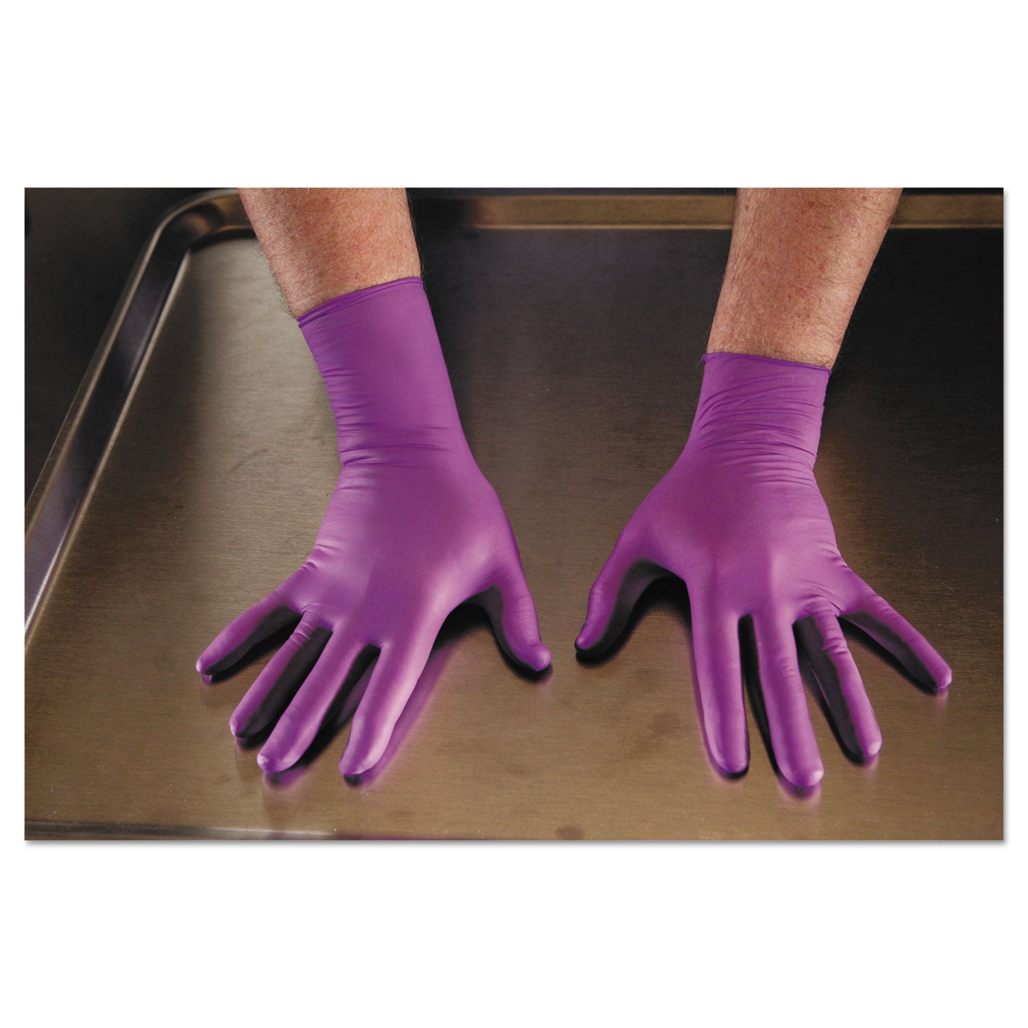 Kimtech™ PURPLE NITRILE Exam Gloves, 310 mm Length, Large, Purple, 500/Carton