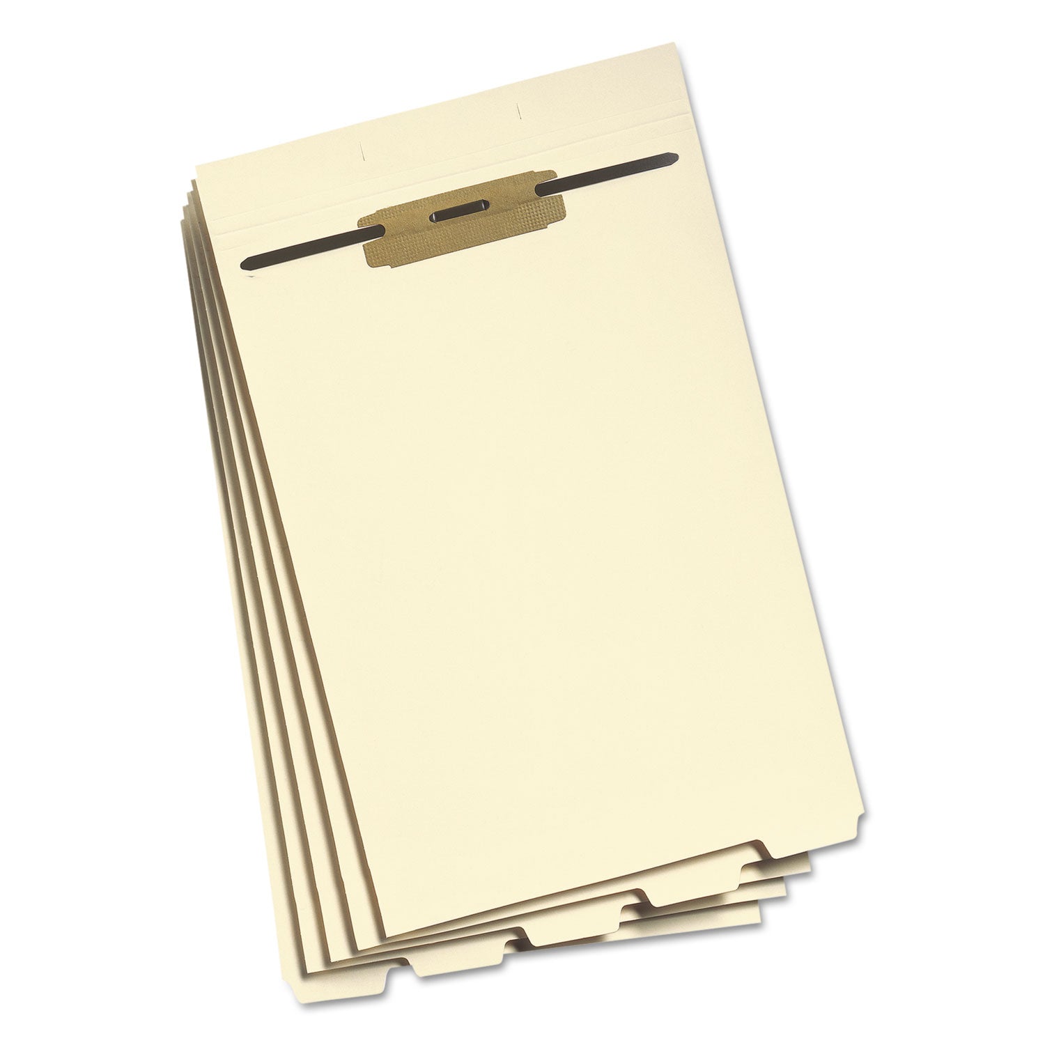 Smead Stackable Folder Dividers with Fasteners, 1/5-Cut Bottom Tab, 1 Fastener, Legal Size, Manila, 4 Dividers/Set, 50 Sets