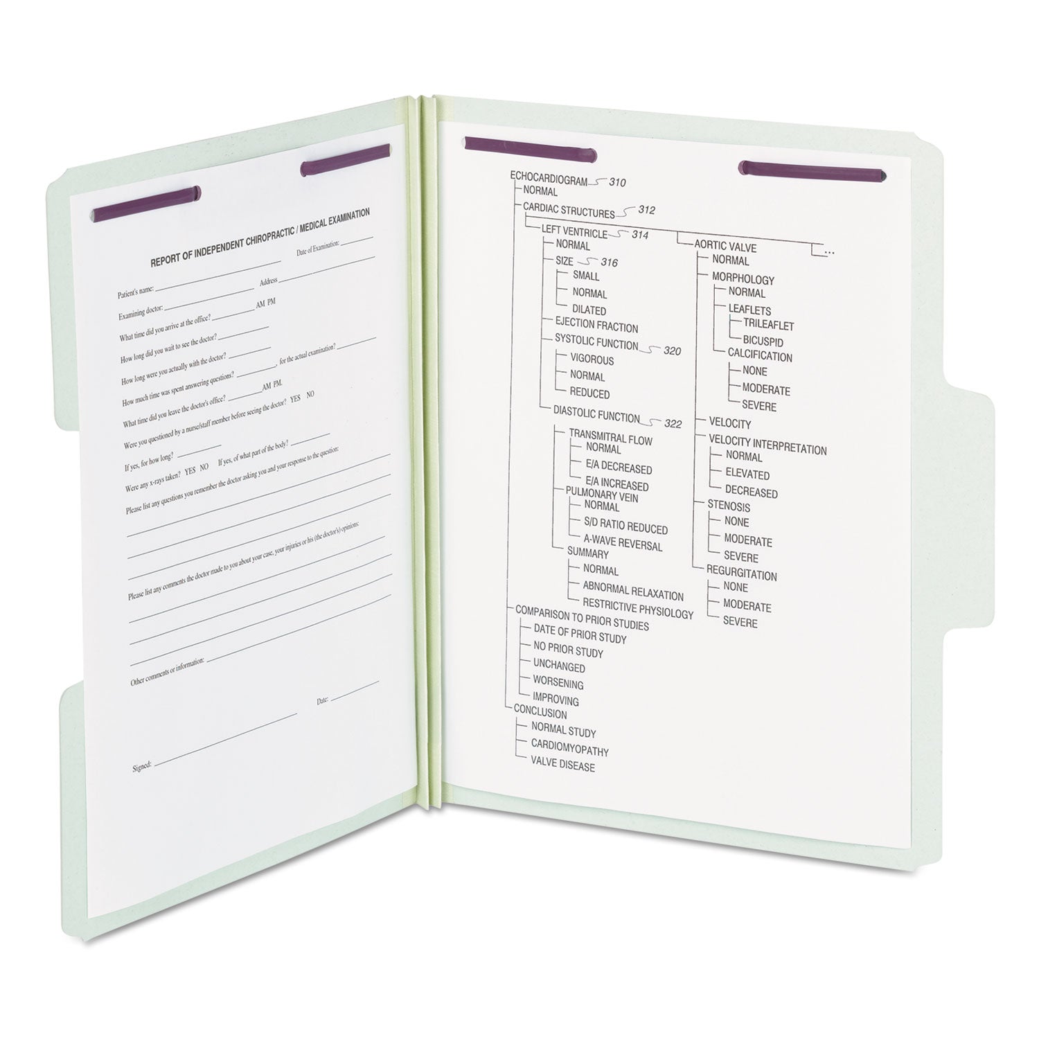 Smead SuperTab Pressboard Fastener Folders with Two SafeSHIELD Fasteners, 2" Expansion, Letter Size, Gray-Green, 25/Box