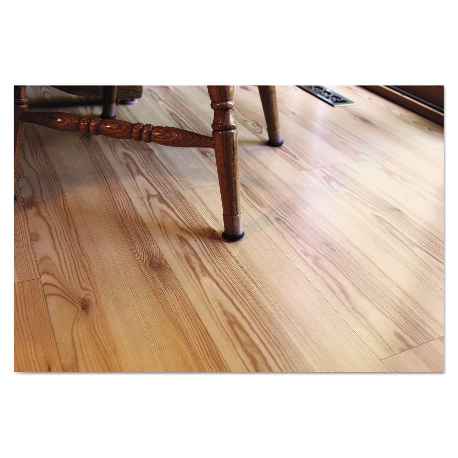 Master Caster® Like New Solutions, Floor Savers, Round, 1.25" Diameter, Clear/Gray, 8/Pack