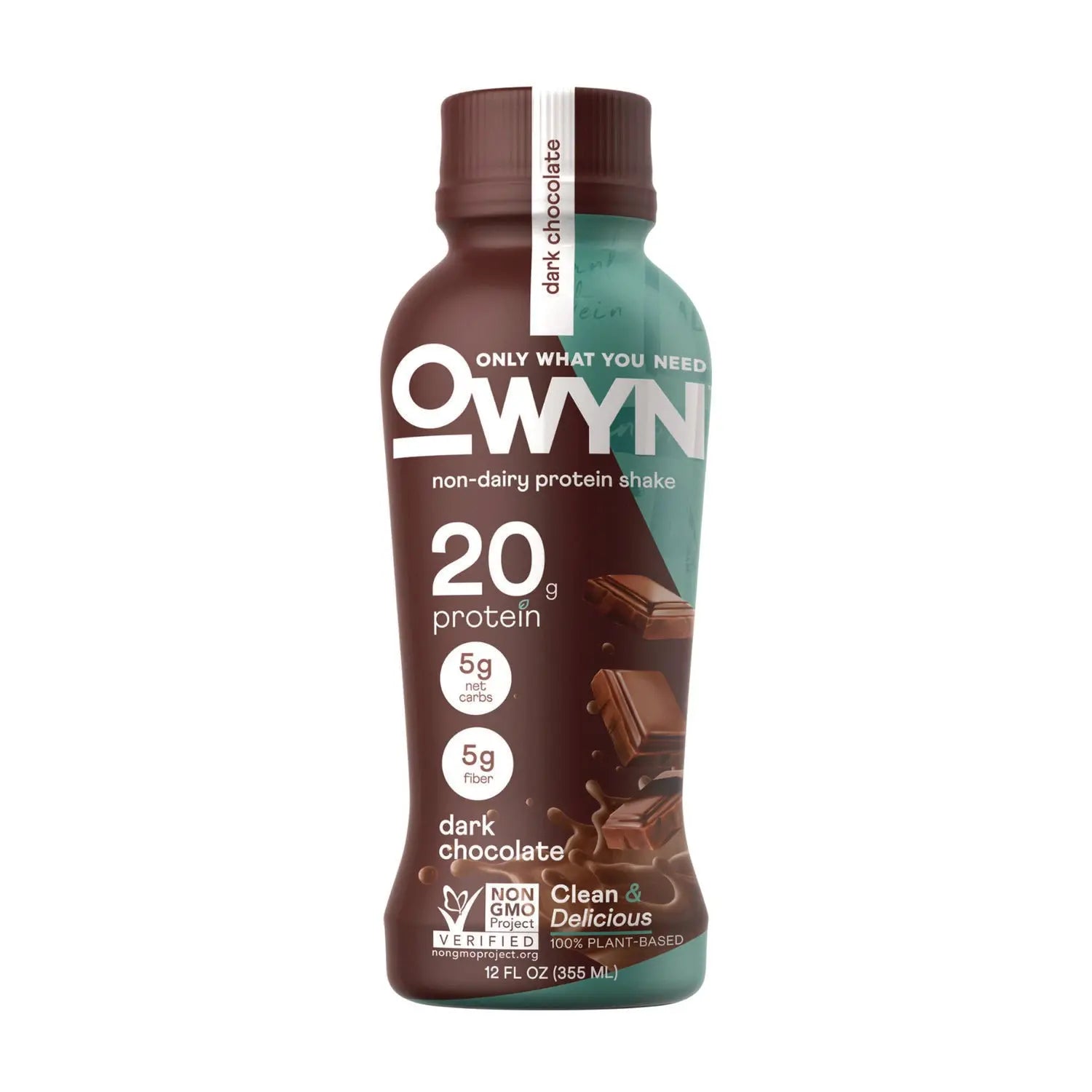 20 g Protein Drink, Chocolate, 12 oz Bottle, 12/Carton OWYN™ Flipcost