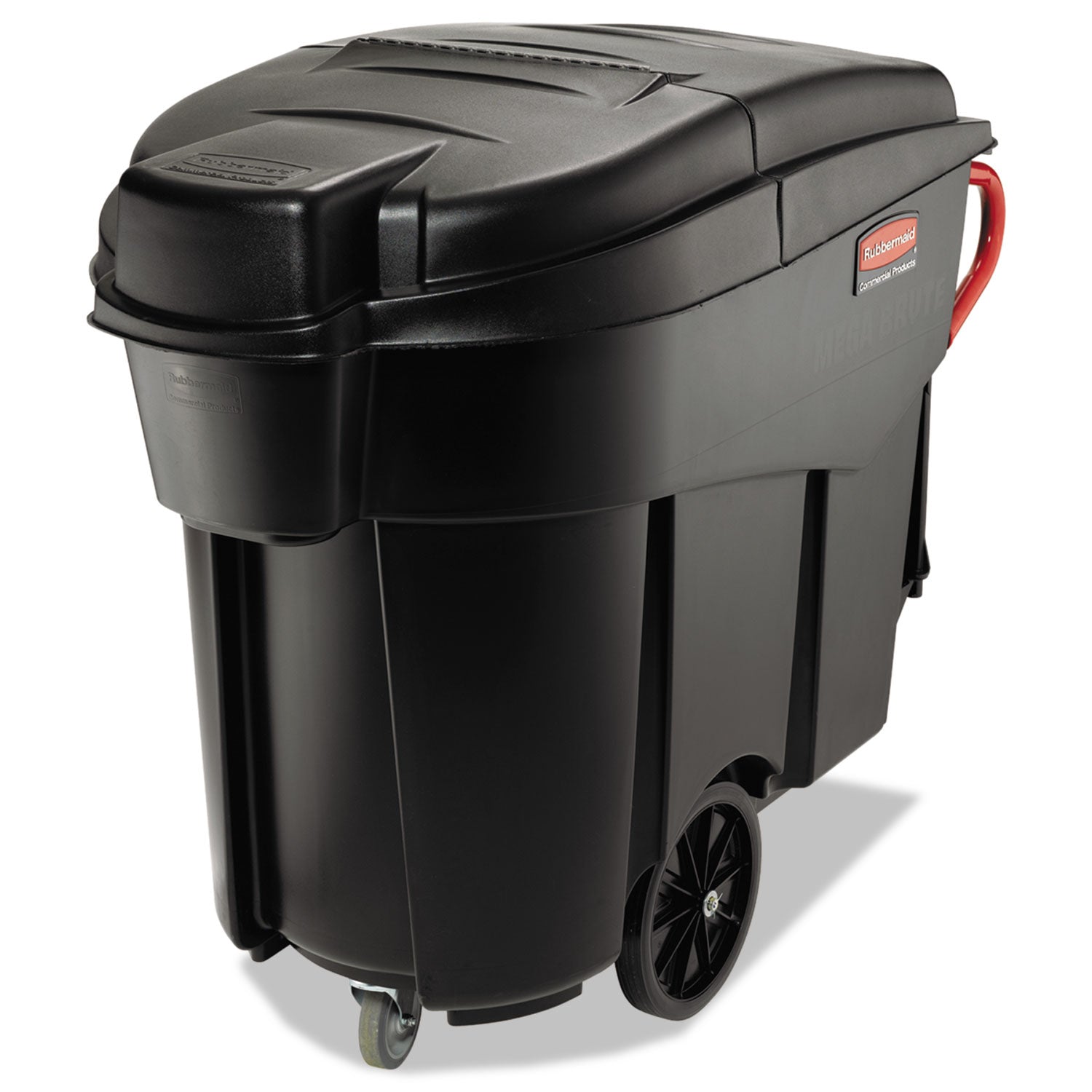 Rubbermaid® Commercial Mega BRUTE Mobile Container, 120 gal, Plastic, Black