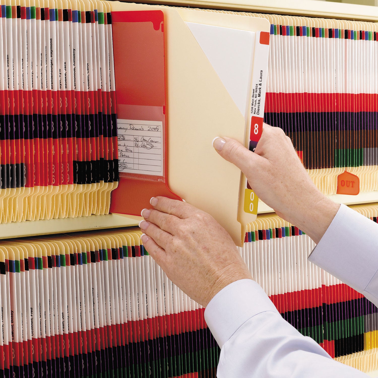 Smead End Tab Jackets With Reinforced Tabs, Straight Tab, Letter Size, 11-Pt Manila, 100/box