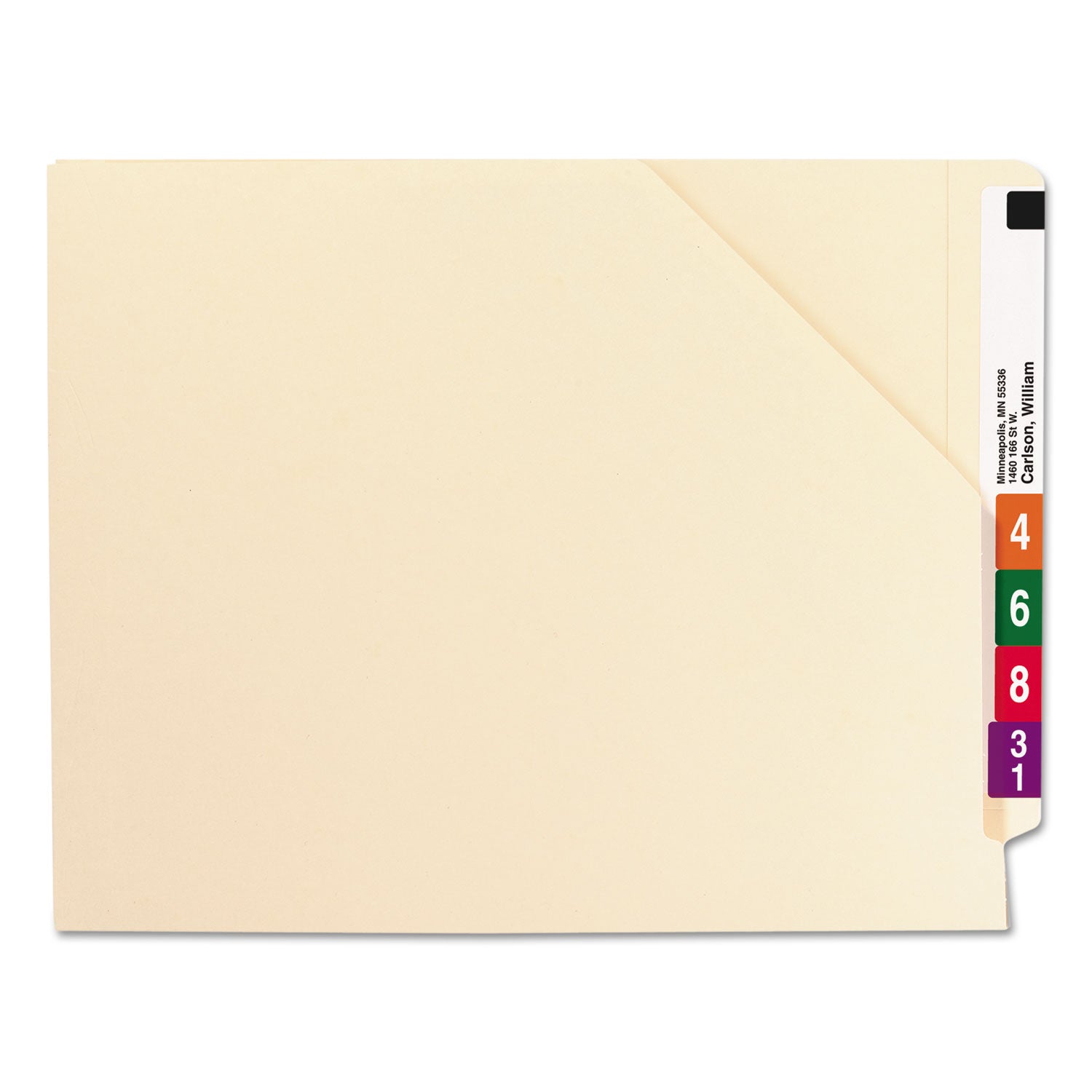 Smead End Tab Jackets With Reinforced Tabs, Straight Tab, Letter Size, 11-Pt Manila, 100/box