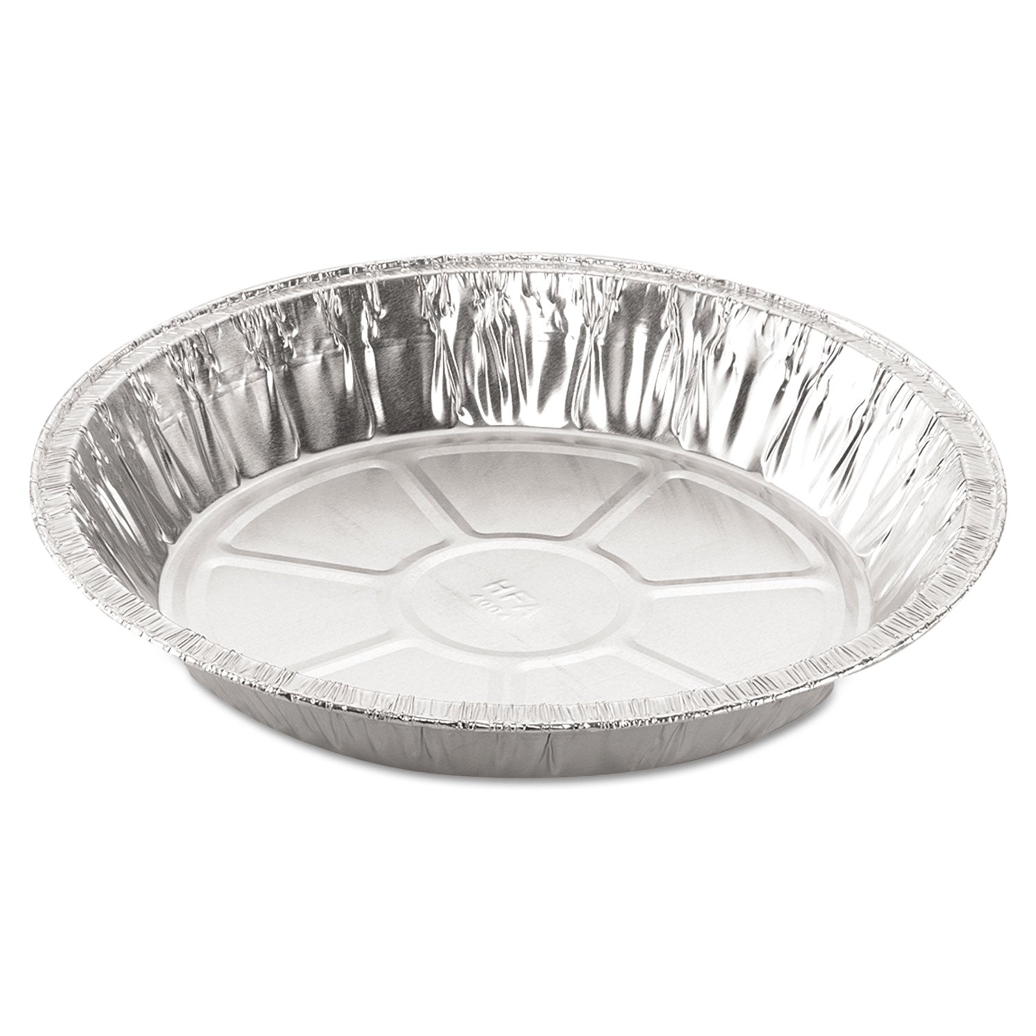 Round Aluminum Containers, 32 oz, 9.03" Diameter x 1.25"h, Silver, 500/Carton