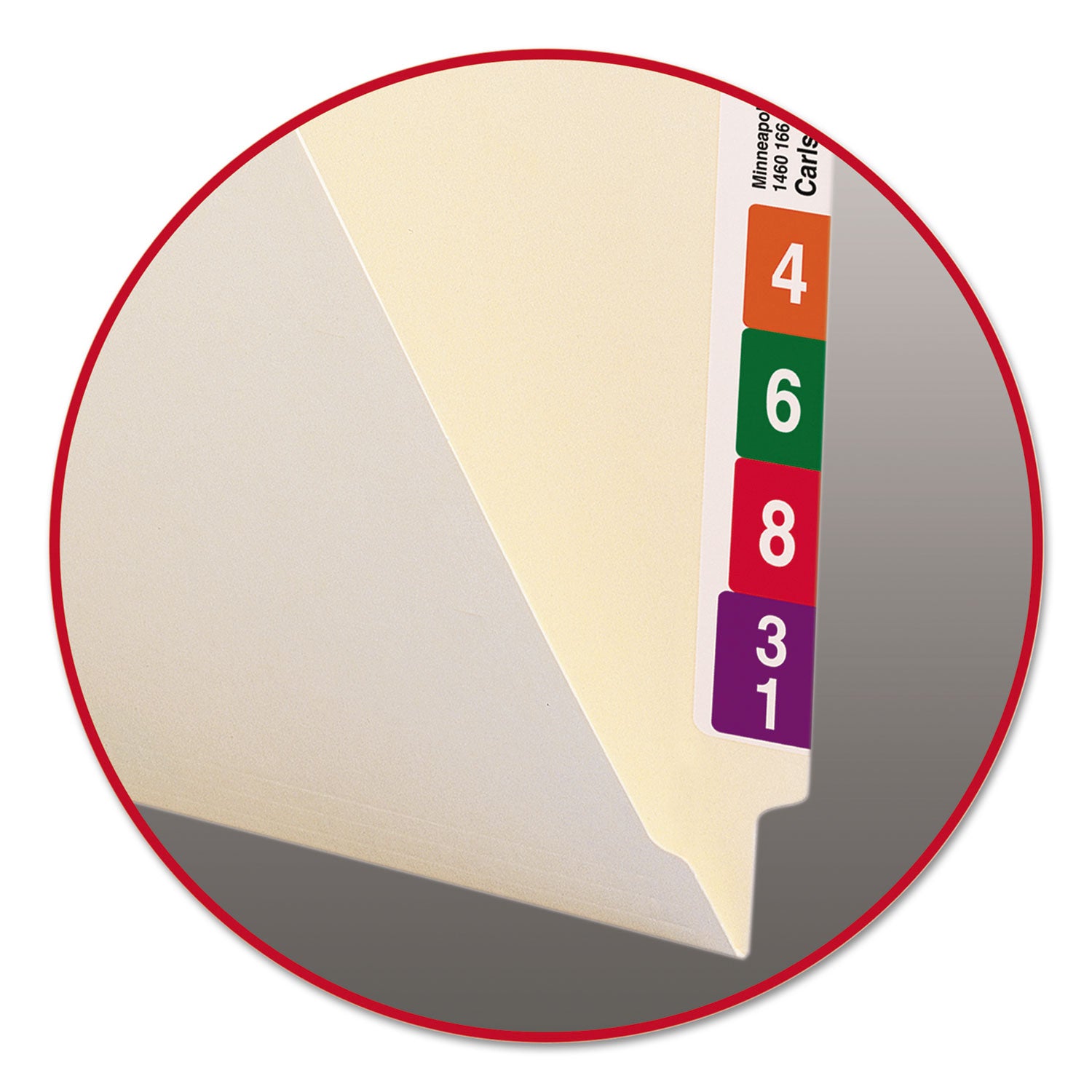 Smead Heavyweight Manila End Tab Folders, 9.5" High Front, Straight Tabs, Legal Size, 0.75" Expansion, Manila, 100/Box