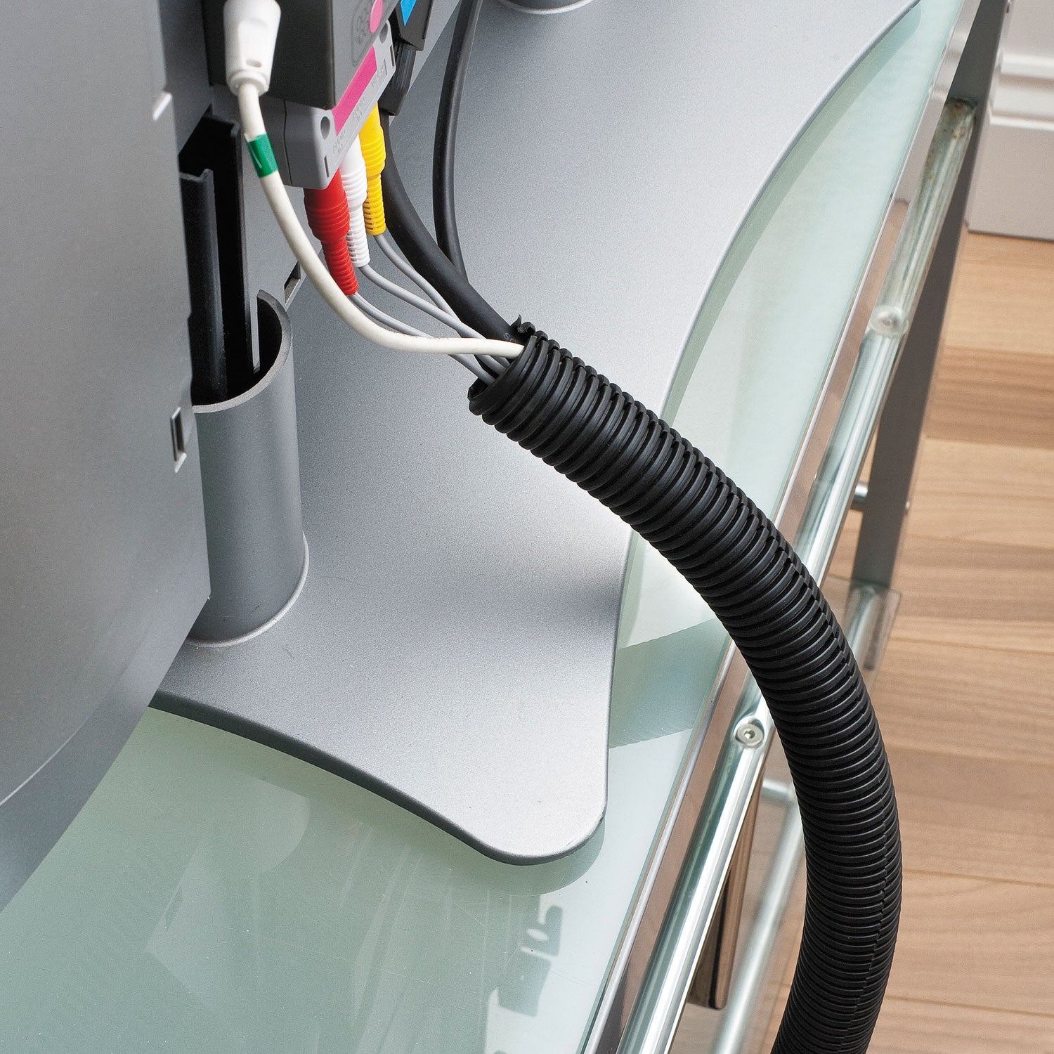 D-Line® Cable Tidy Tube, 1.25" Diameter X 43" Long, Black