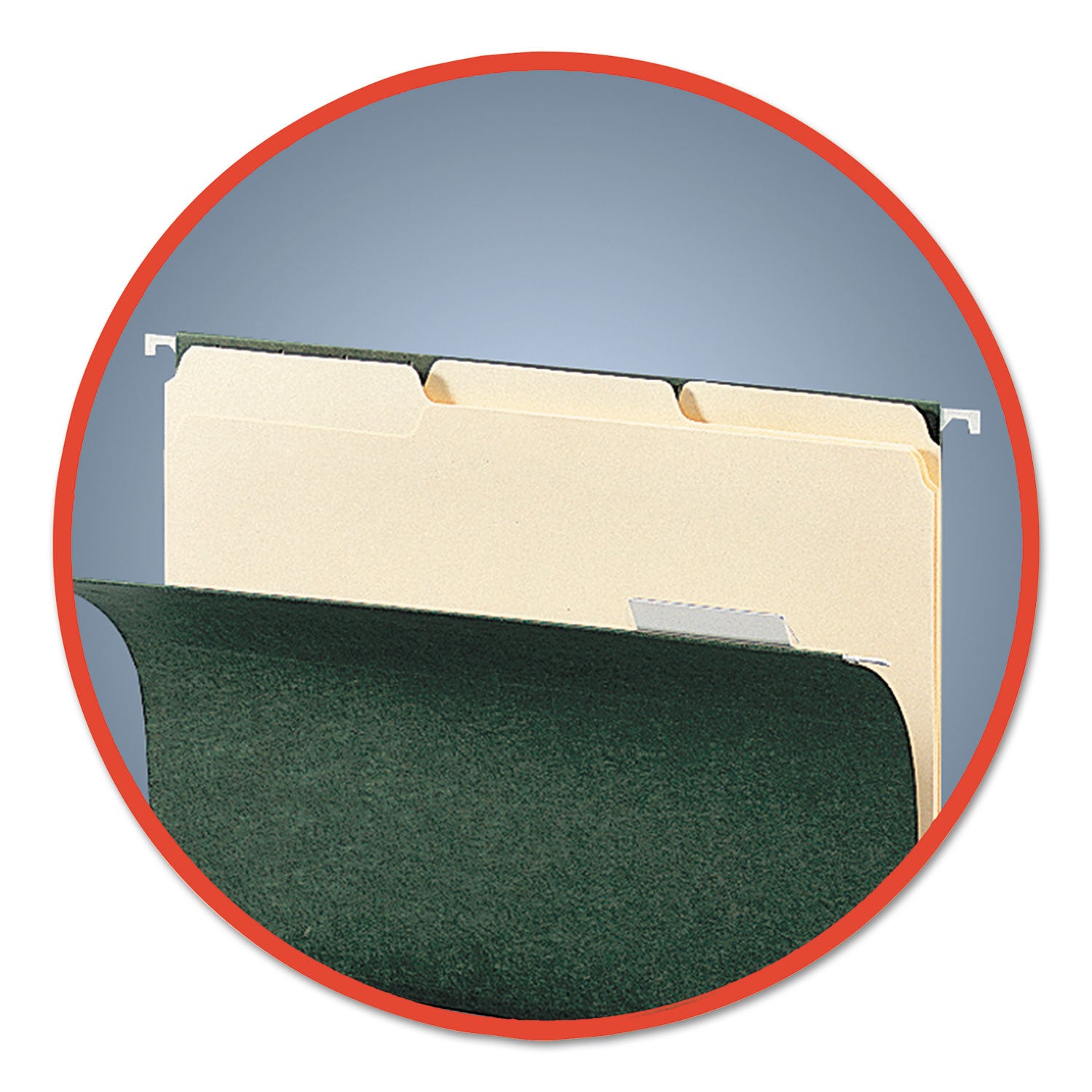 Smead Interior File Folders, 1/3-Cut Tabs: Assorted, Letter Size, 0.75" Expansion, Manila, 100/Box