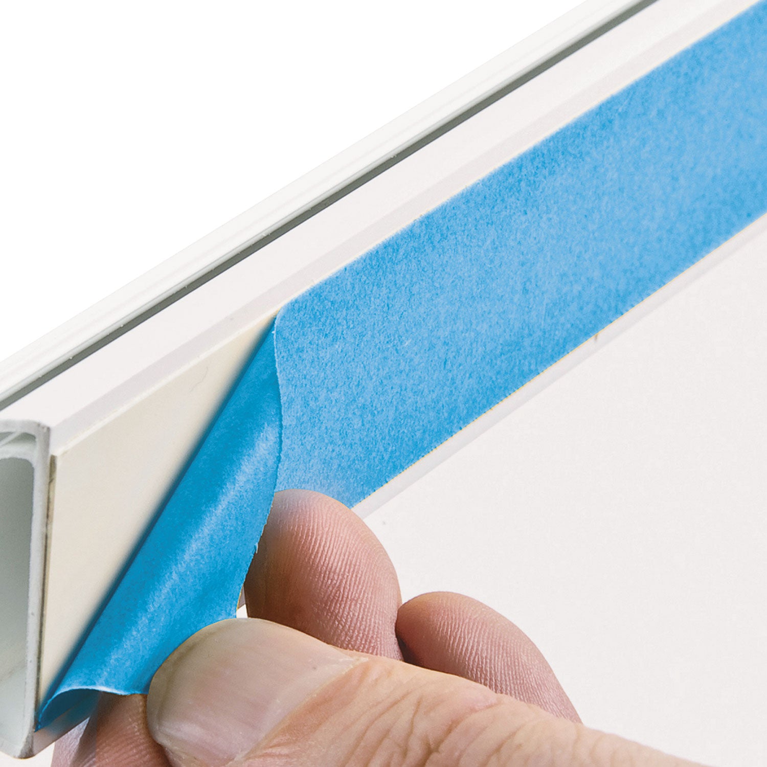 D-Line® Decorative Mini Cord Cover, 60" X 1.25" X 0.5" Covers, White