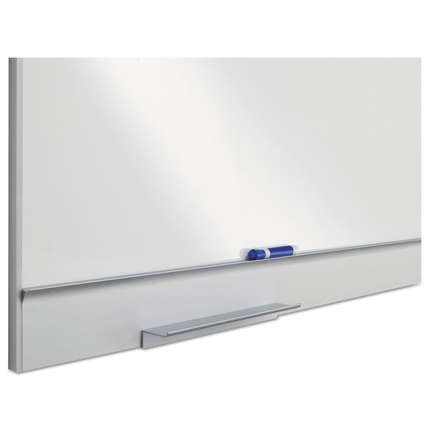Iceberg Polarity Magnetic Dry Erase White Board, 72" x 46", White Surface, Satin Aluminum Frame