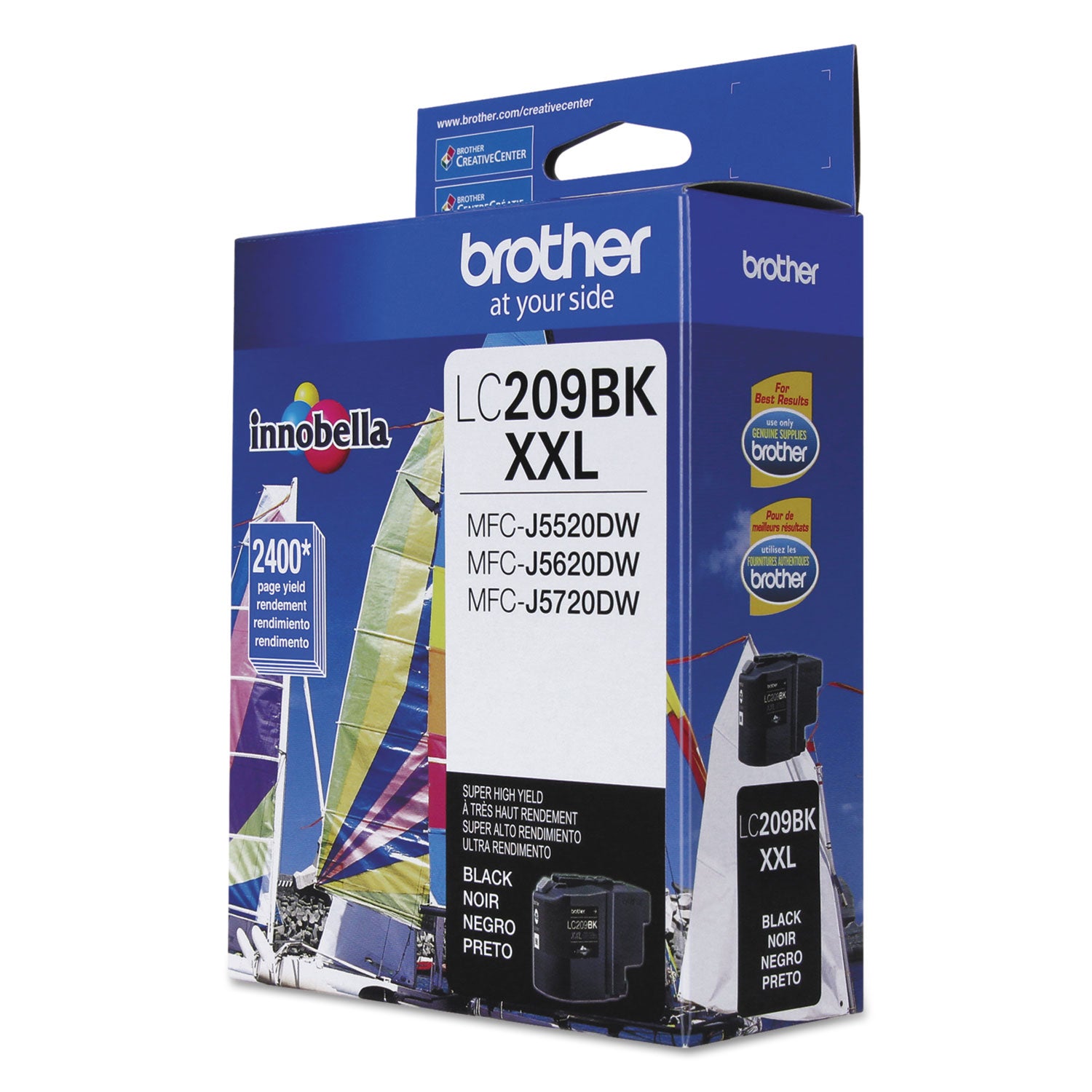 Brother Lc209bk Innobella Super High-Yield Ink, 2,400 Page-Yield, Black