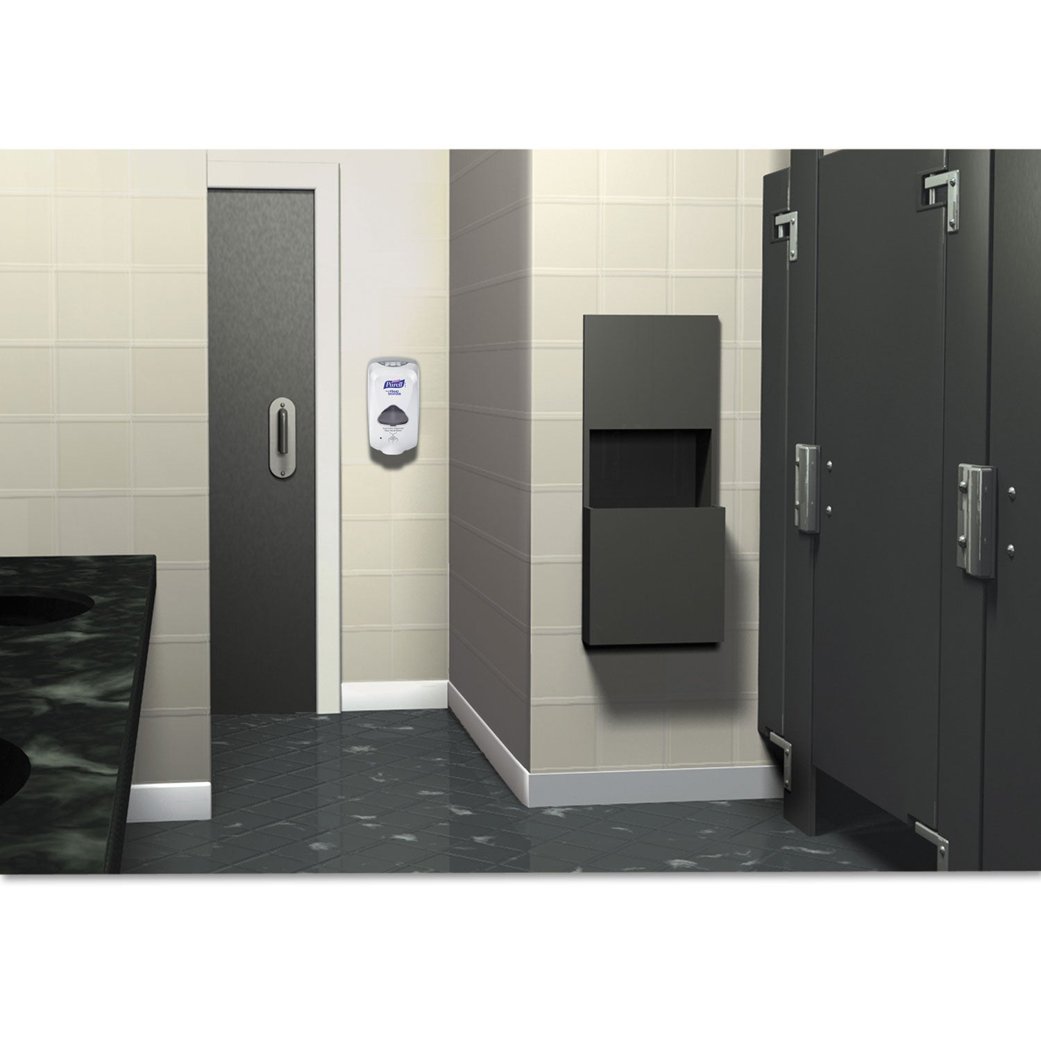 PURELL® Tfx Touch Free Dispenser, 1,200 Ml, 6.5 X 4.5 X 10.58, Dove Gray